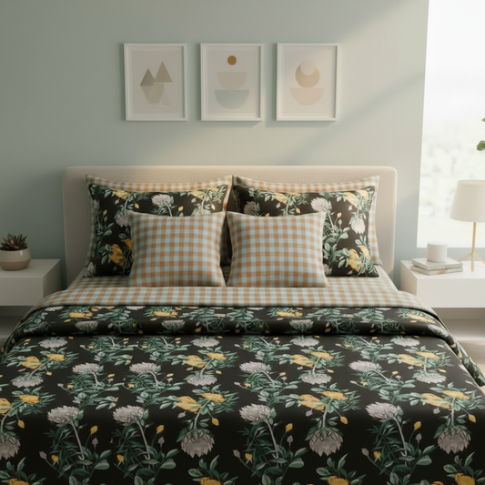 IV844 Cotton Comforter Set - Light Filling