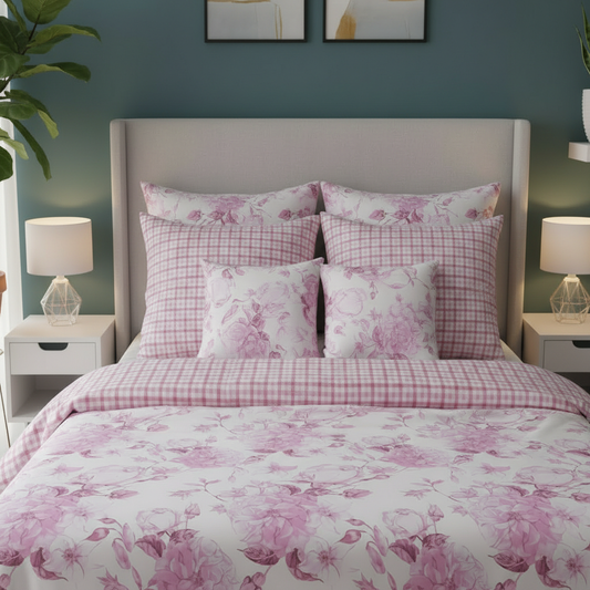 IV785 Cotton Comforter Set - Light Filling