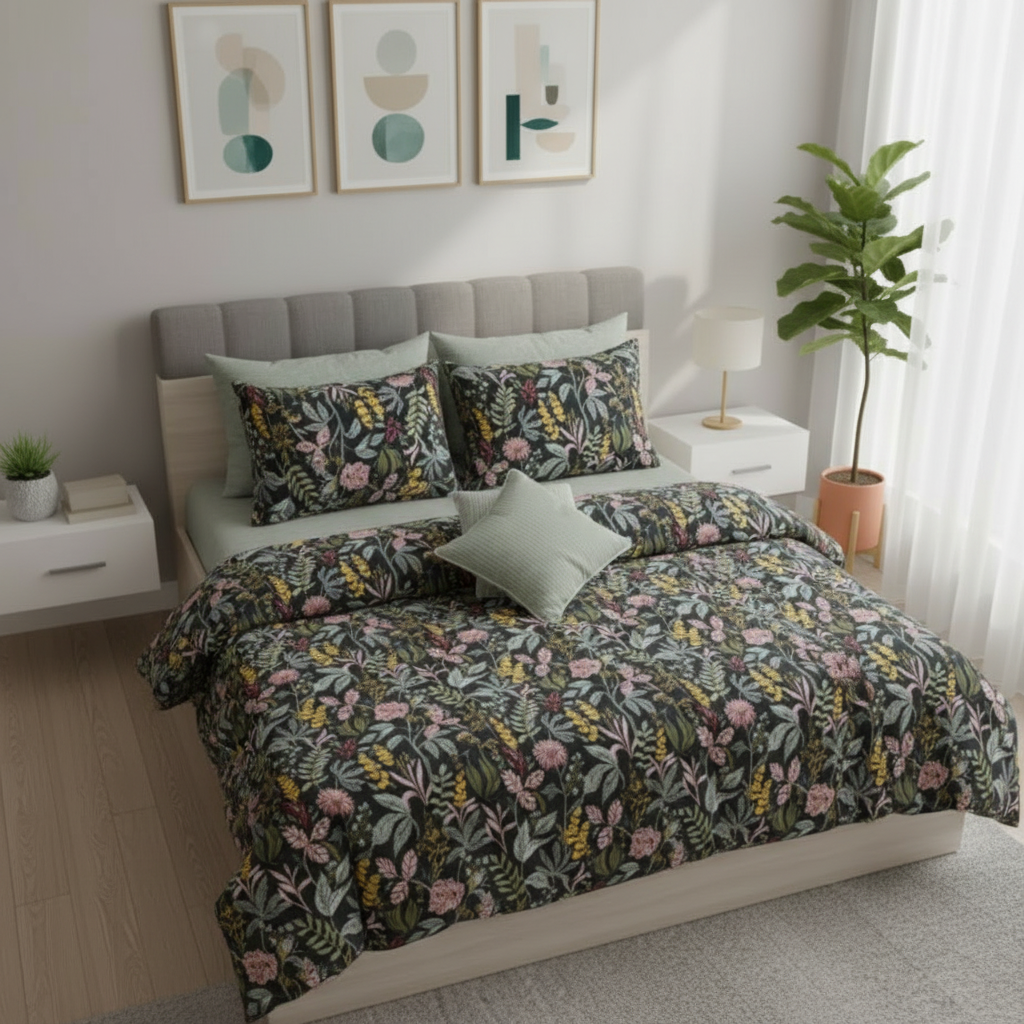 IV752 Cotton Duvet Cover Set - Without Filling