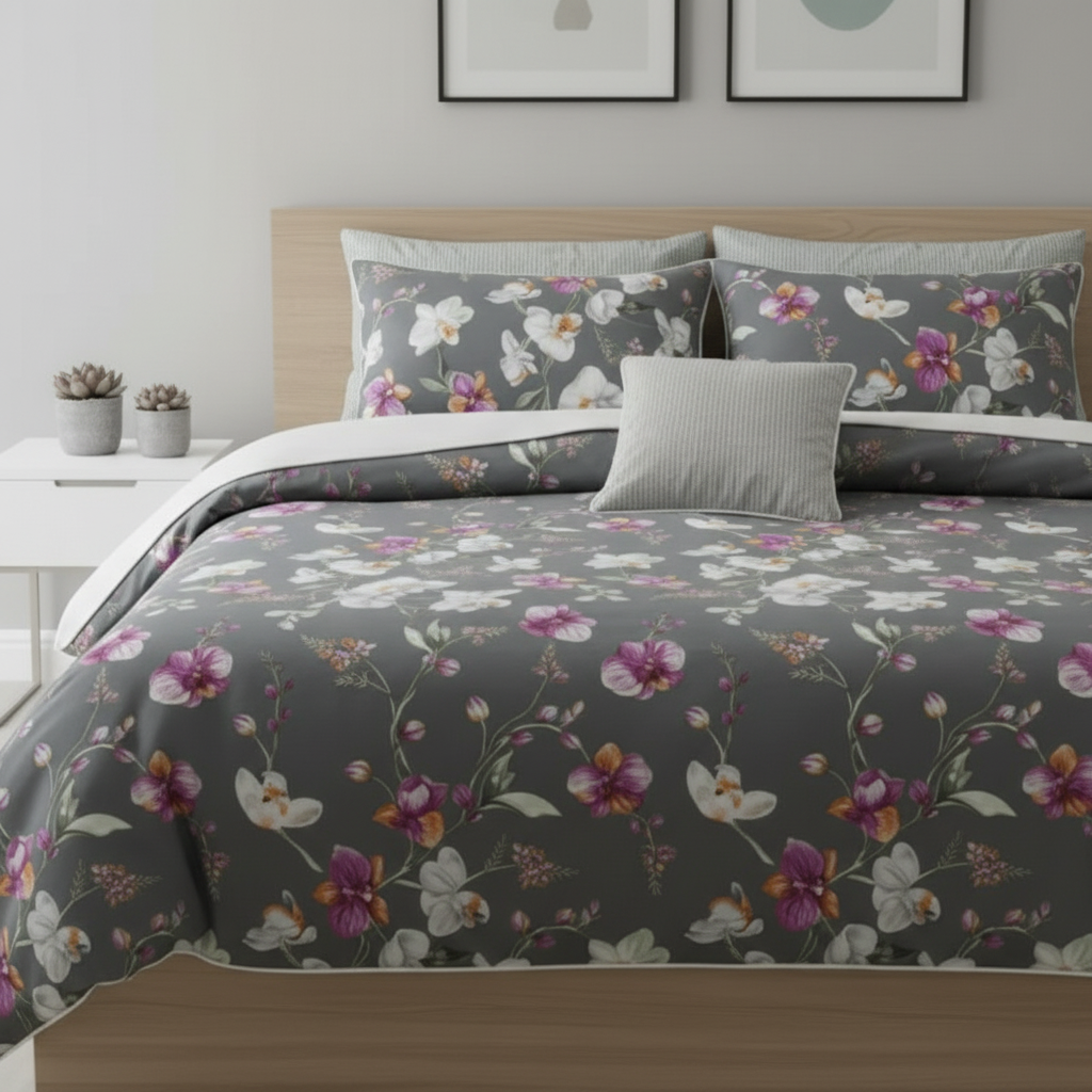 IV712 Cotton Comforter Set - Light Filling