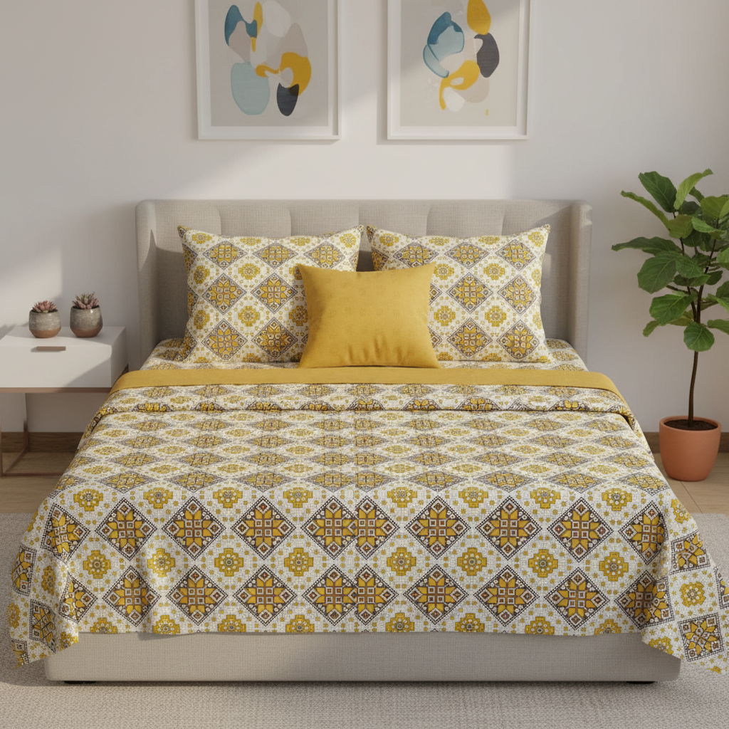 IVS002 Cotton Bed Sheet Set