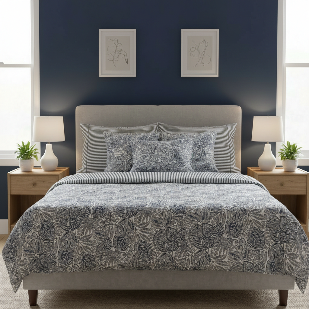 IV786 Cotton Duvet Cover Set - Without Filling
