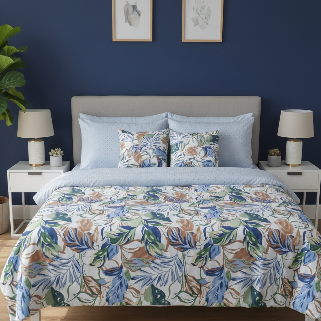 IV790 Cotton Comforter Set - Light Filling