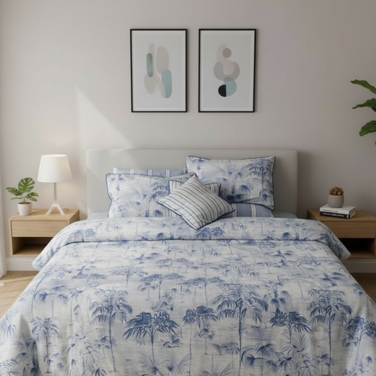 IV758 Cotton Comforter Set - Light Filling