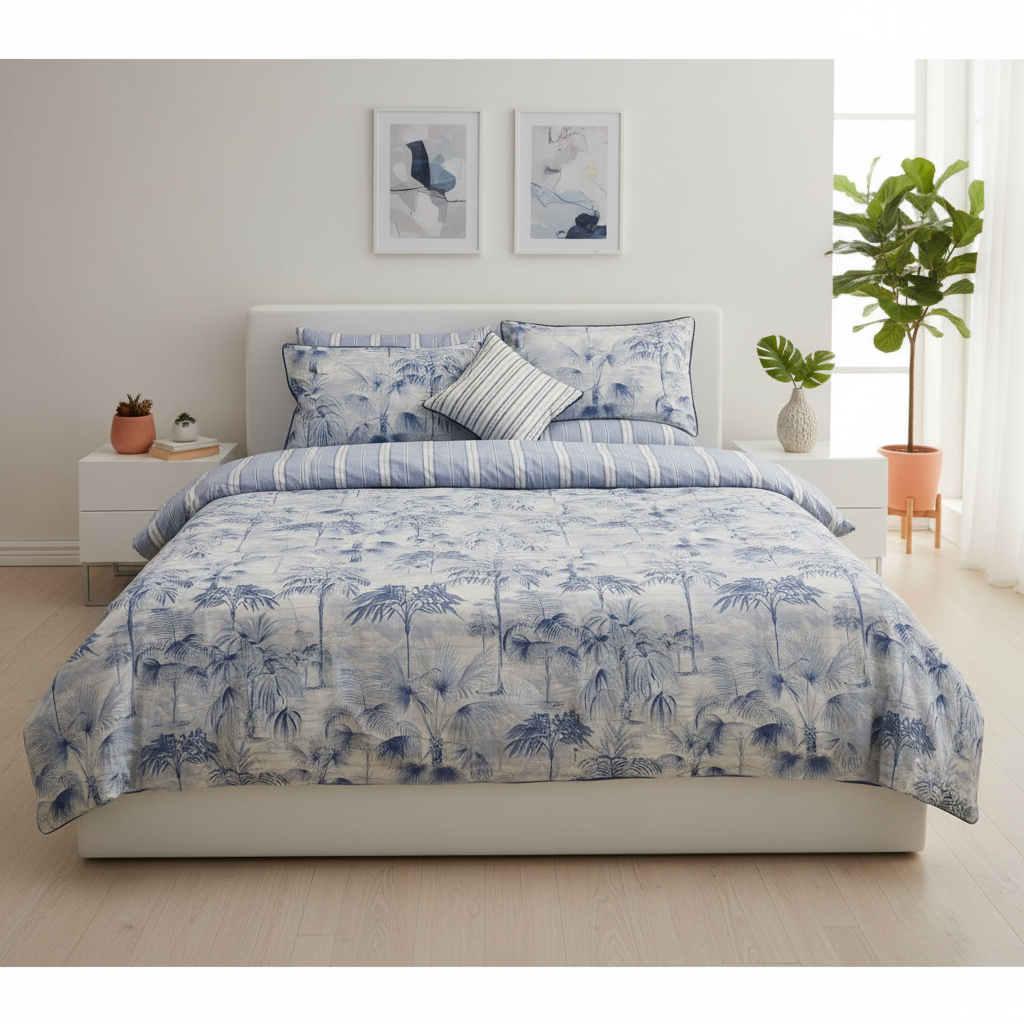 IV758 Cotton Duvet Cover Set - Without Filling