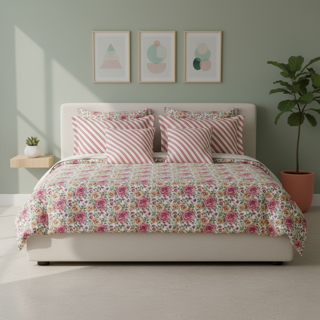 IV830 Cotton Duvet Cover Set - Without Filling