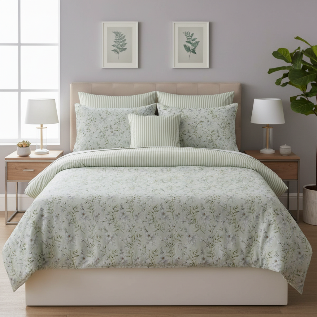 IV855 Cotton Duvet Cover Set - Without Filling