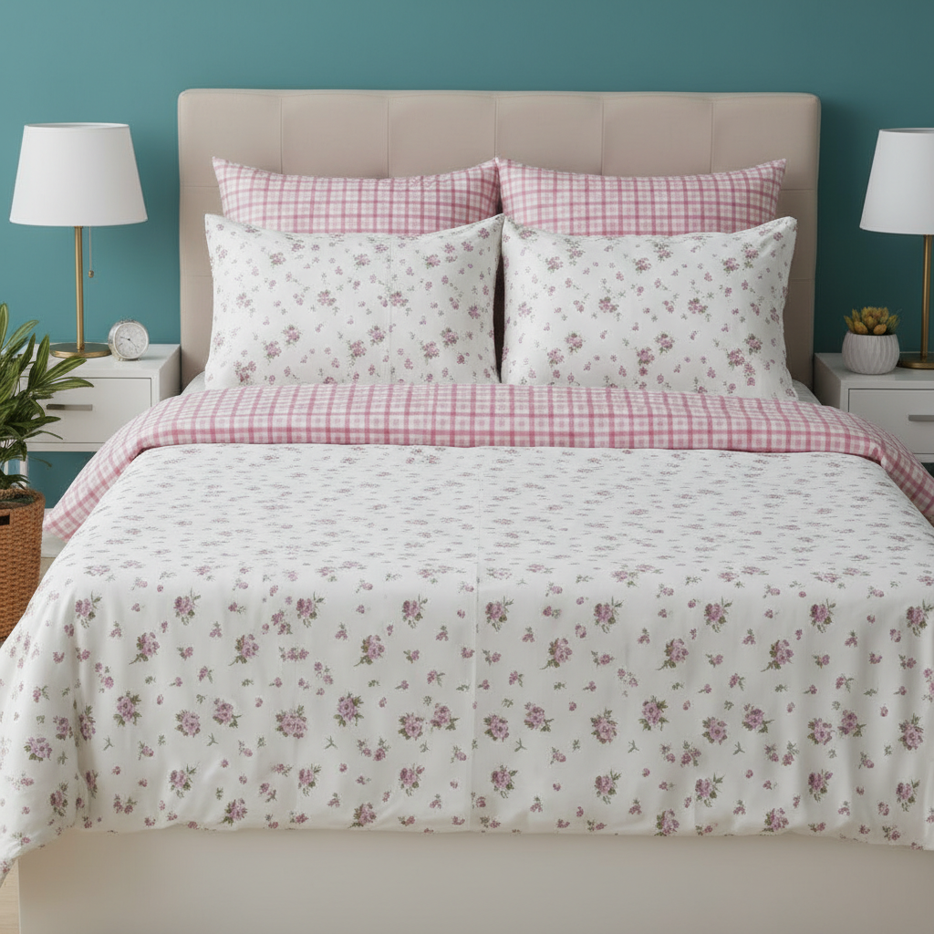 IV791 Cotton Comforter Set - Light Filling