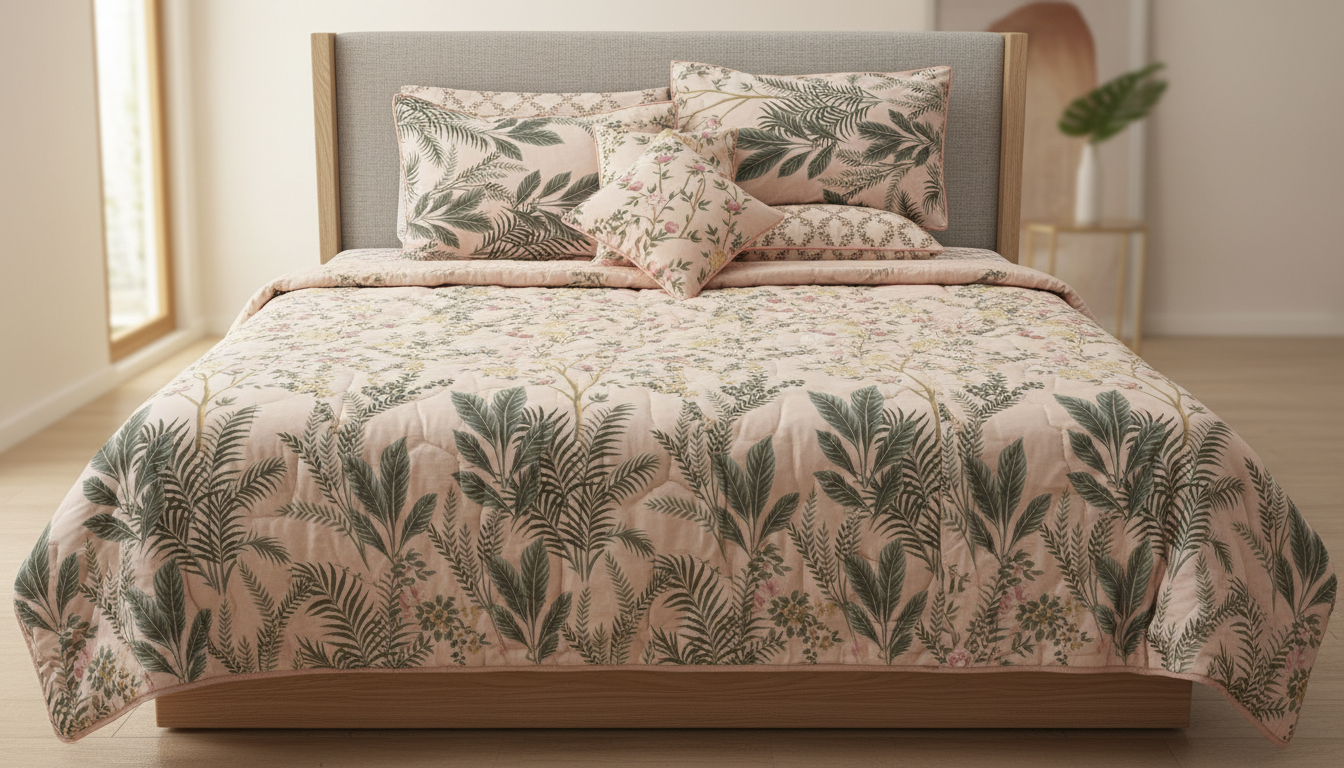 IV683 Cotton Comforter Set - Light Filling