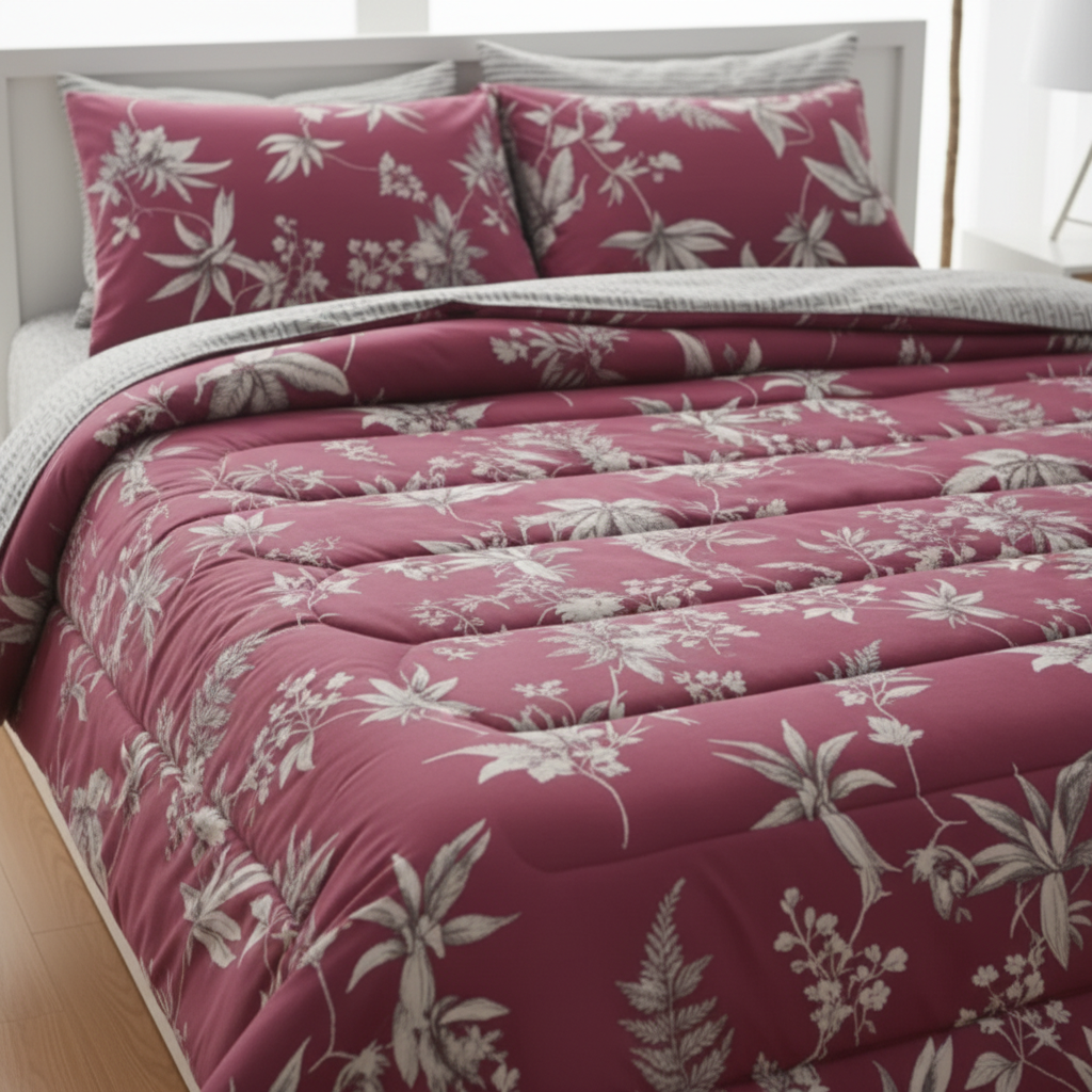IV715 Cotton Comforter Set - Light Filling