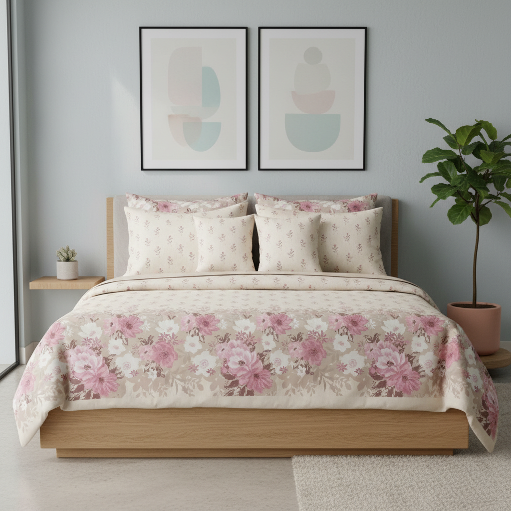 IV849 Cotton Comforter Set - Light Filling