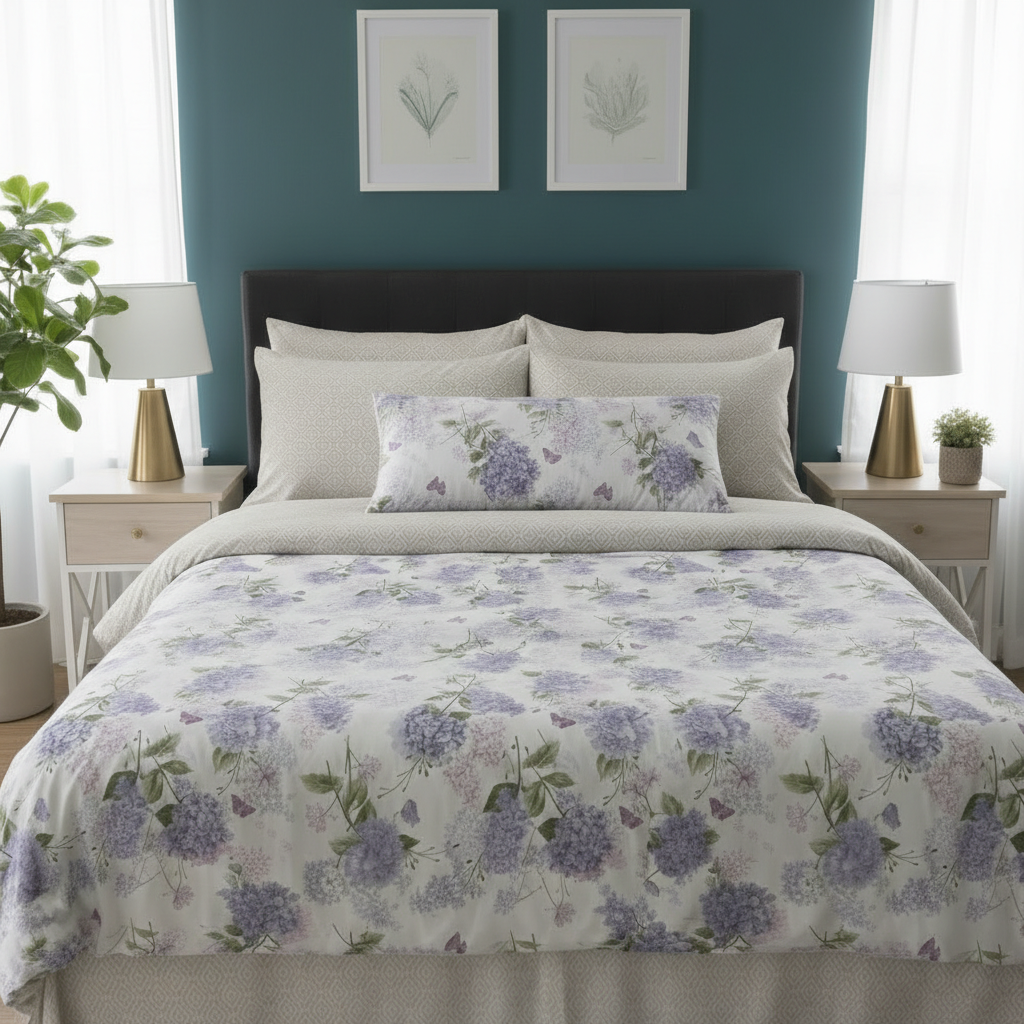 IV781 Cotton Comforter Set - Light Filling