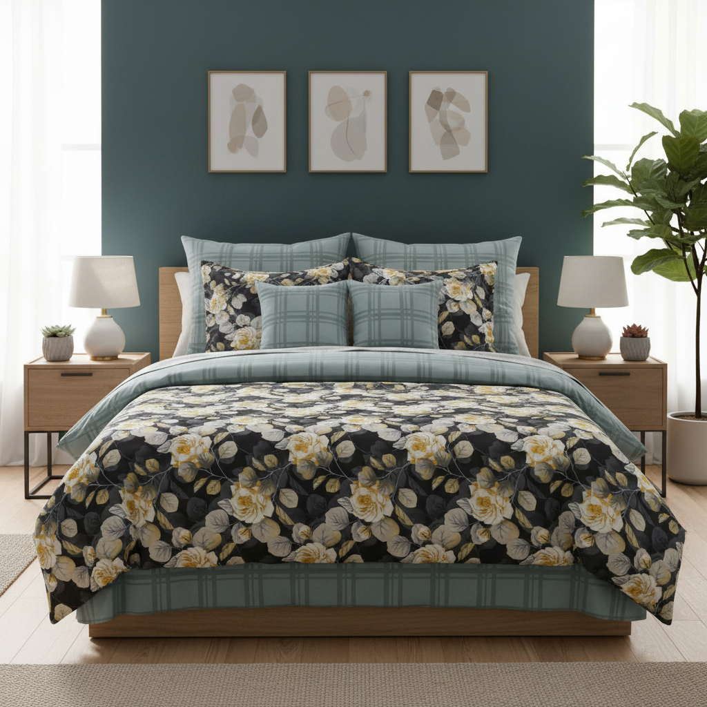 IV820 Cotton Duvet Cover Set - Without Filling