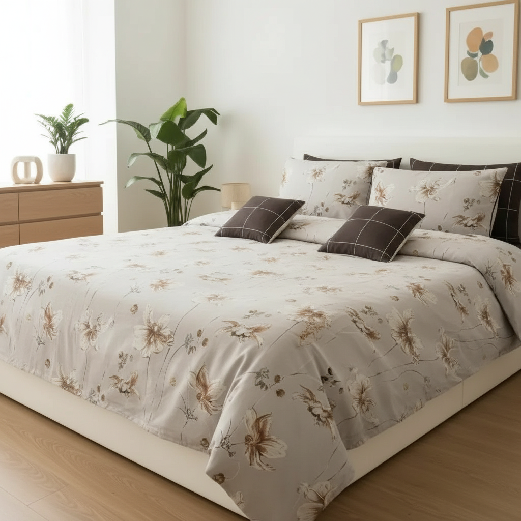 IV727 Cotton Duvet Cover Set - Without Filling