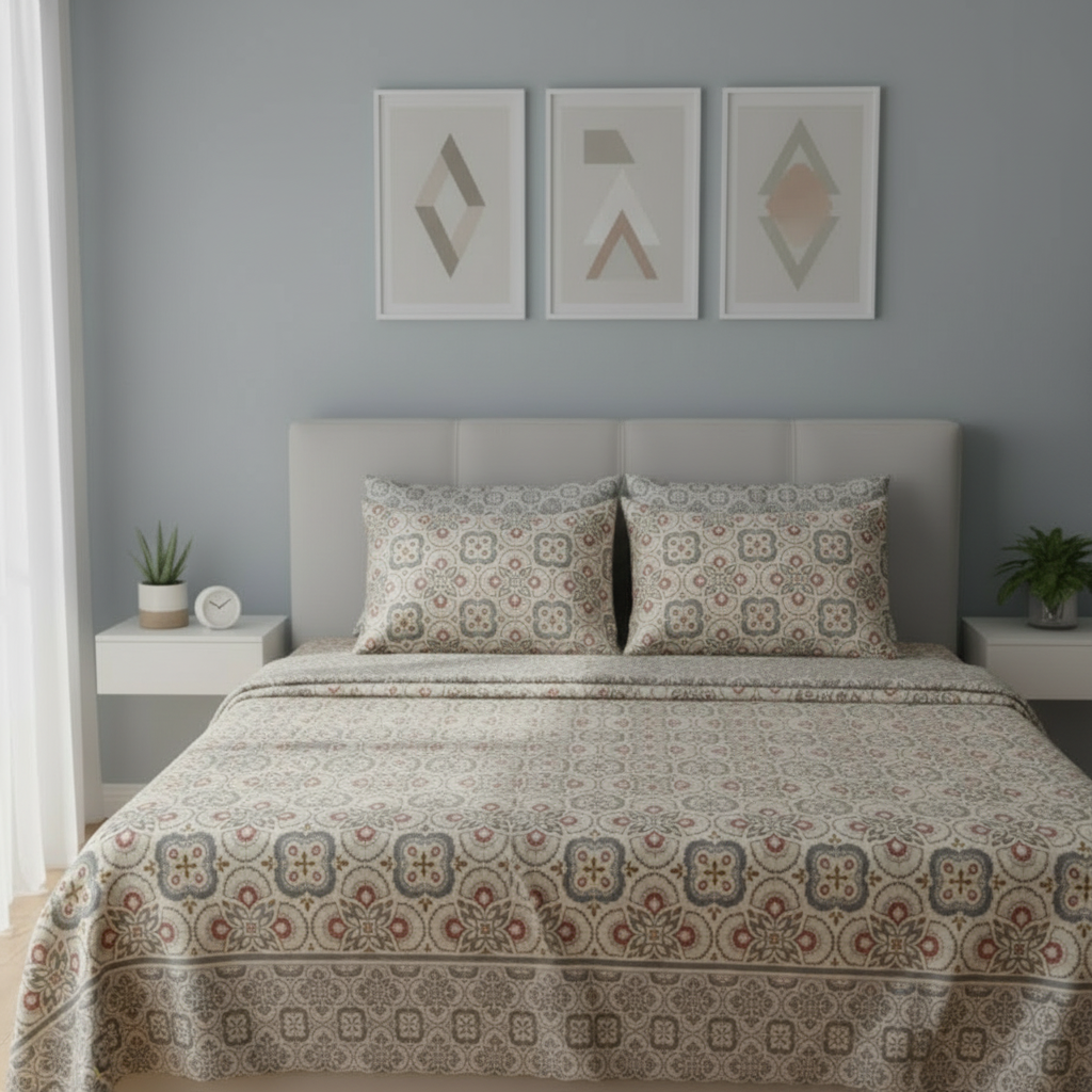 IVS001 Cotton Bed Sheet Set