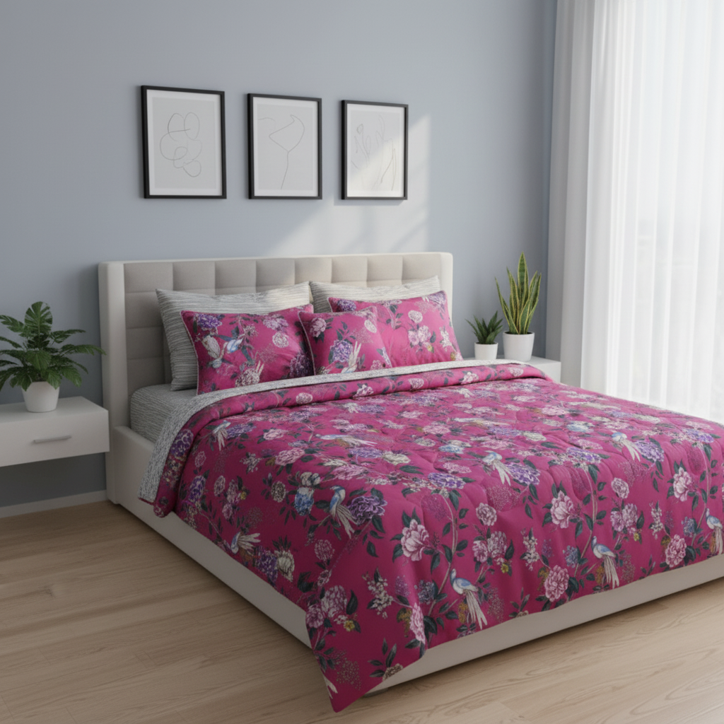 IV682 Cotton Comforter Set - Light Filling