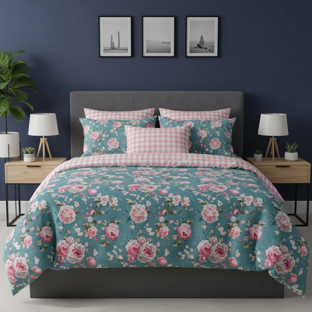 IV858 Cotton Duvet Cover Set - Without Filling