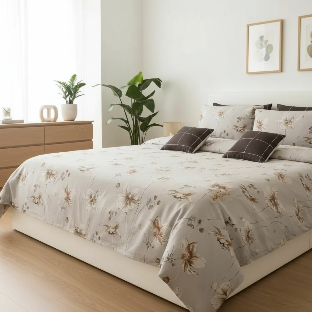 IV727 Cotton Duvet Cover Set - Without Filling