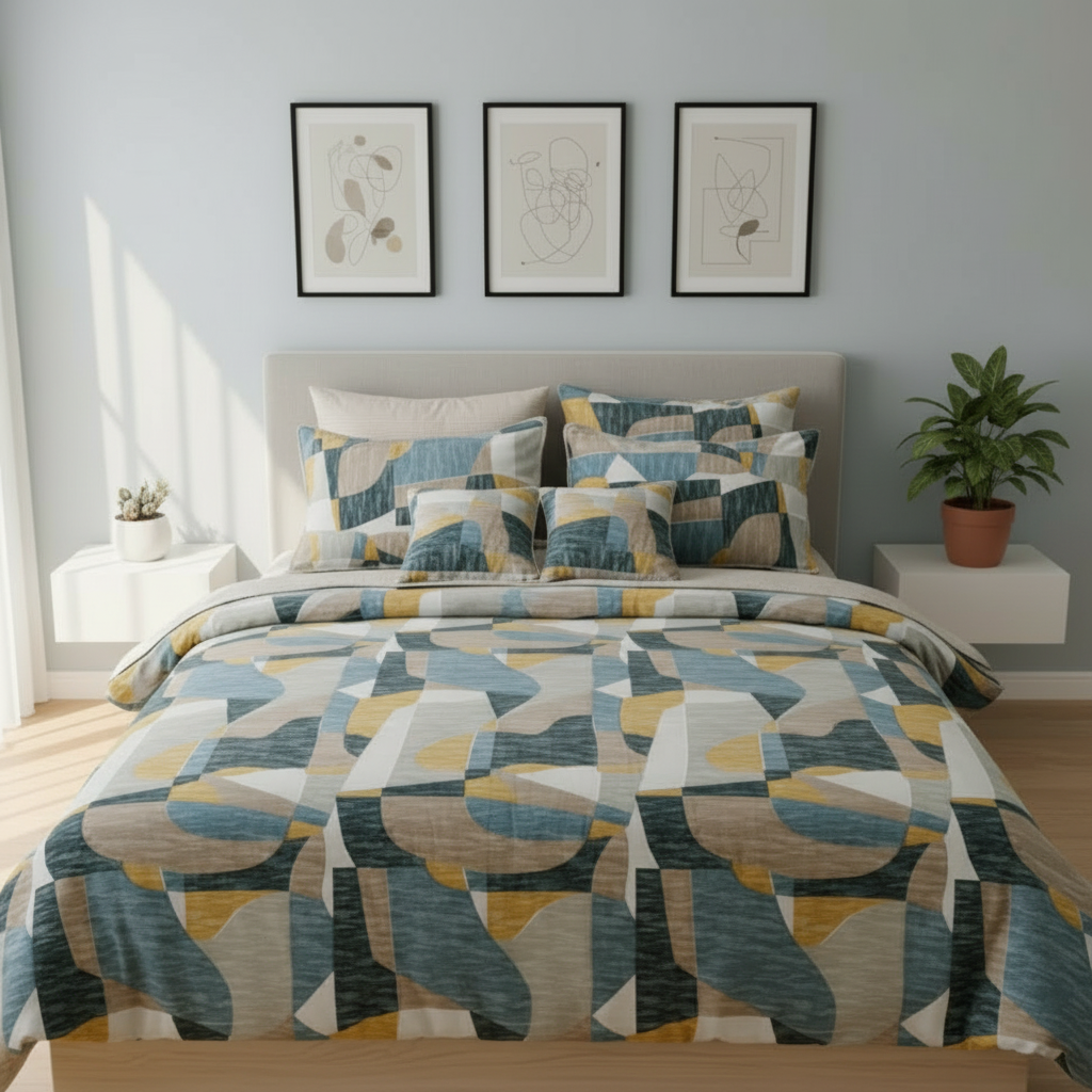 IV759 Cotton Comforter Set - Light Filling
