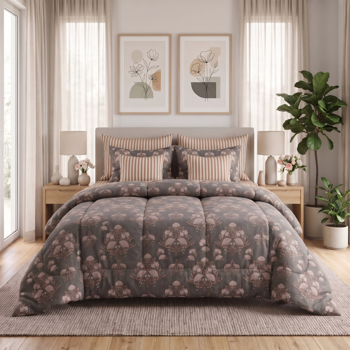 Earth & Petal Winter Comforter Set