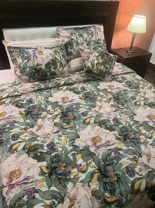 IV627 Cotton Comforter Set - Light Filling