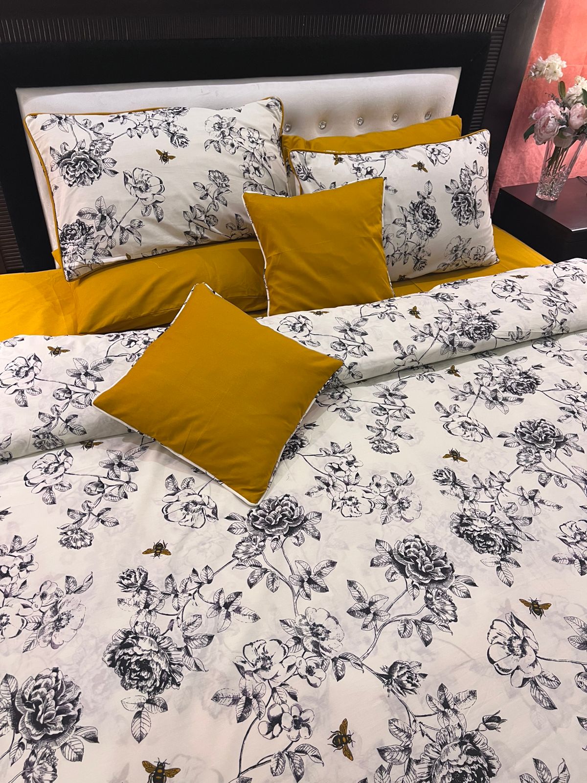 IV695 Percale Cotton Comforter Set - Light Filling