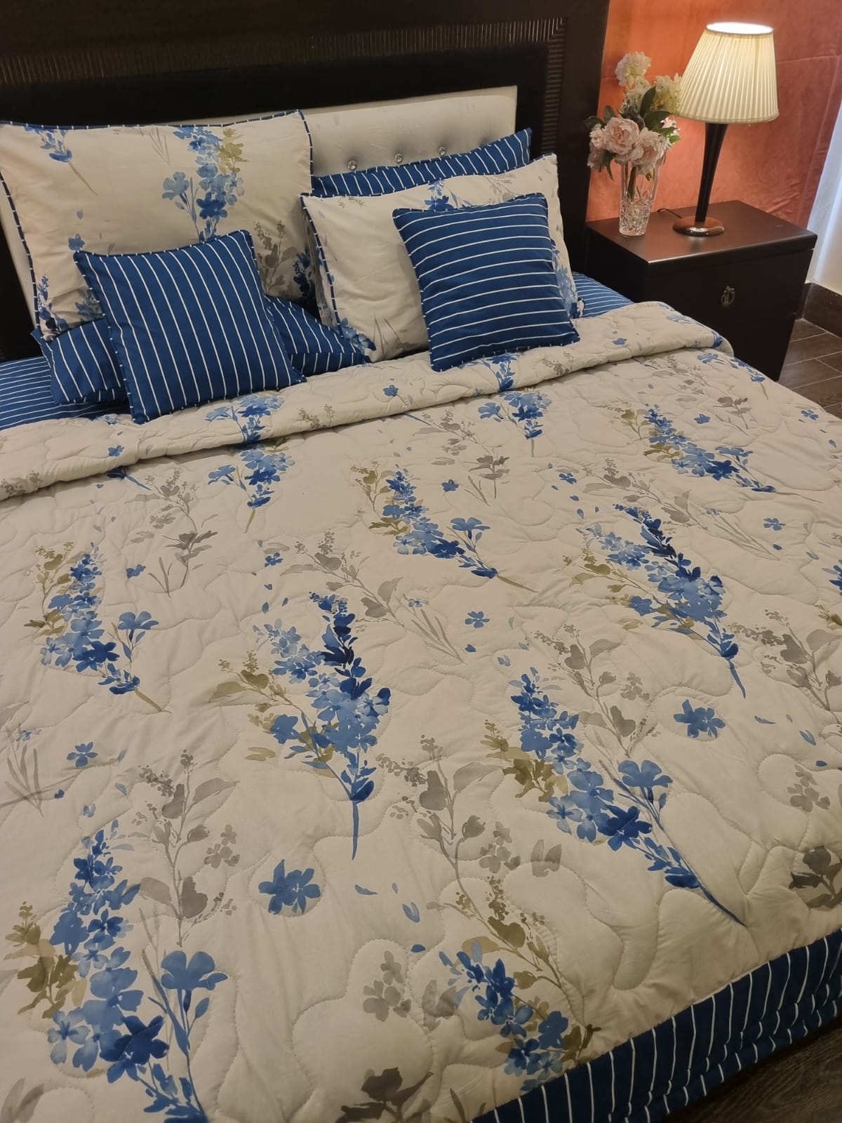 IV684 Cotton Comforter Set - Light Filling