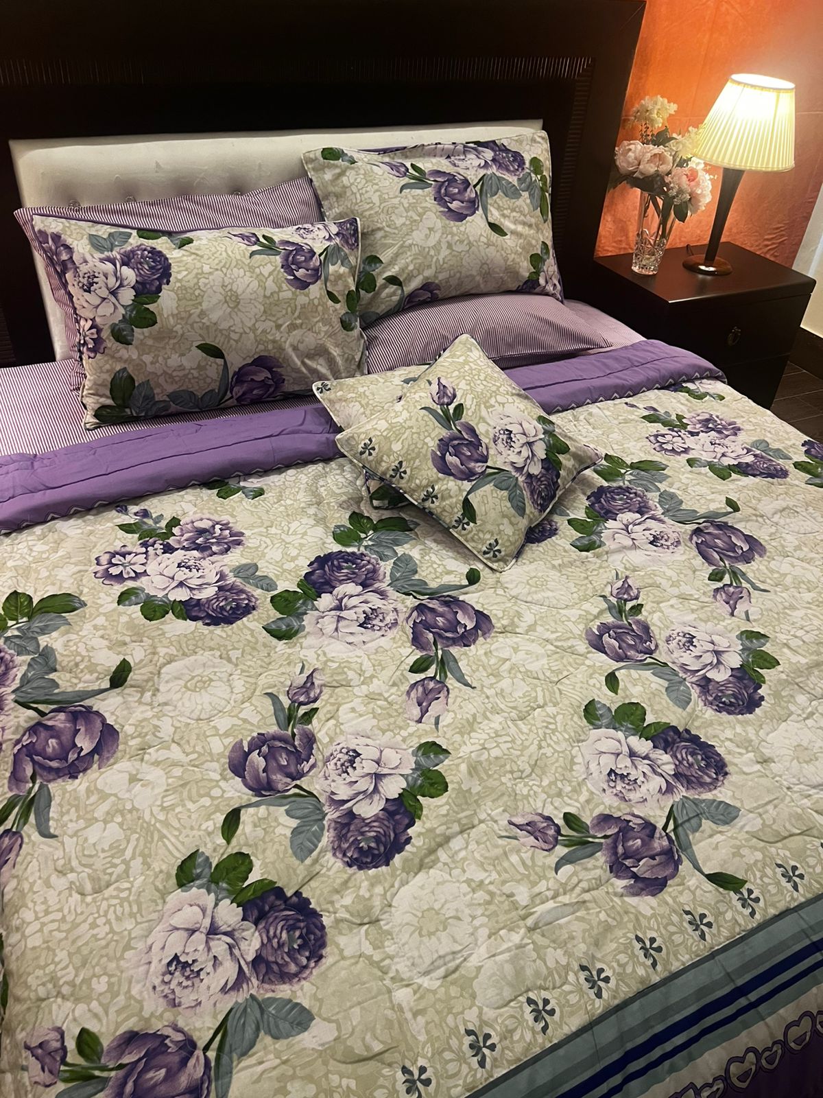 IV656 Cotton Comforter Set - Light Filling