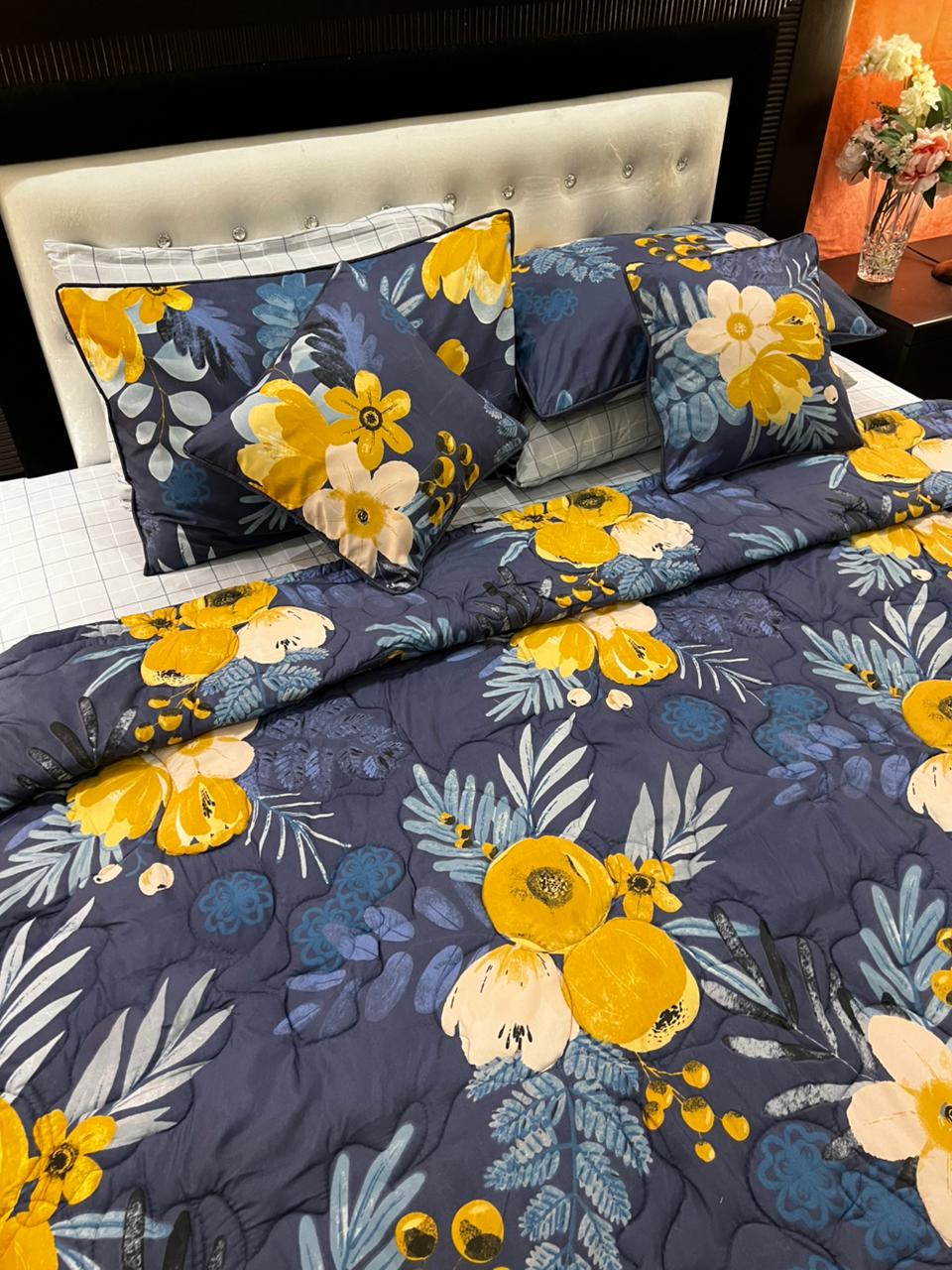 IV674 Cotton Comforter Set - Light Filling