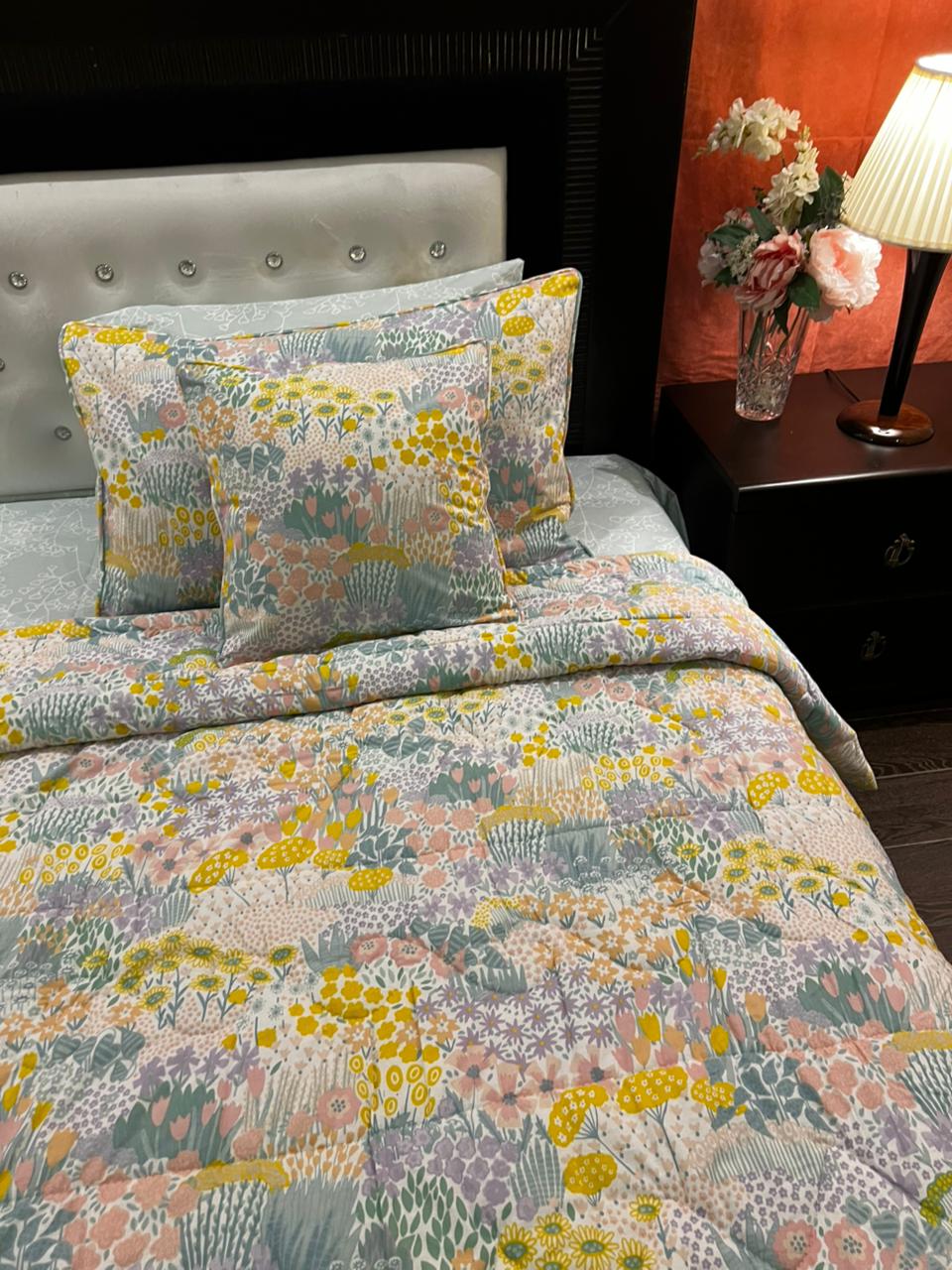 IV673 Cotton Comforter Set - Light Filling