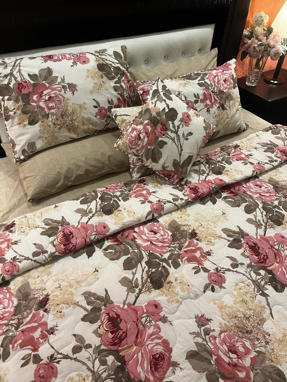 IV658 Cotton Comforter Set - Light Filling