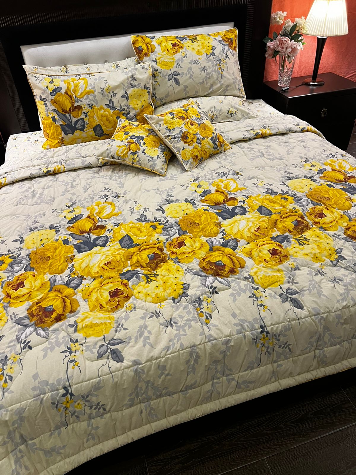 IV679 Cotton Comforter Set - Light Filling