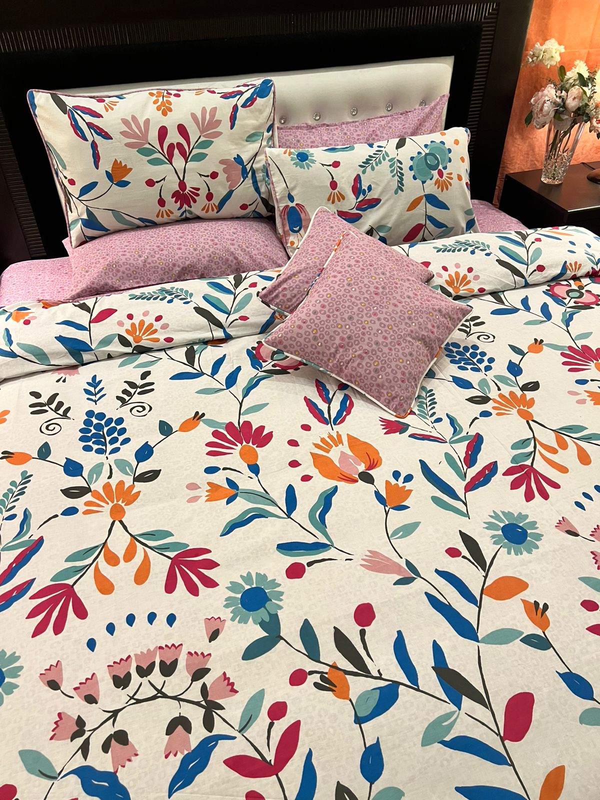 IV694 Cotton Comforter Set - Light Filling
