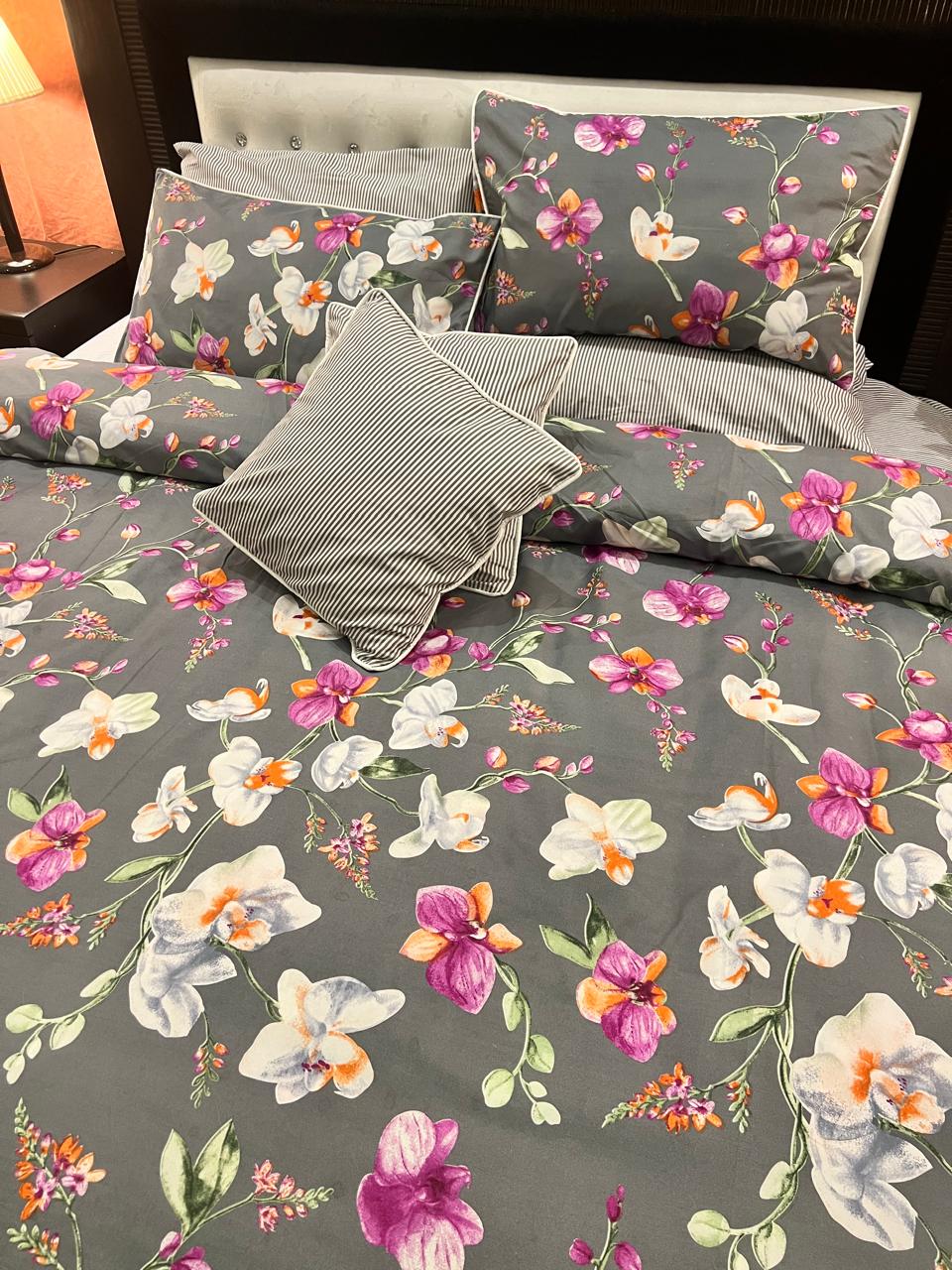 IV712 Cotton Duvet Cover Set - Without Filling