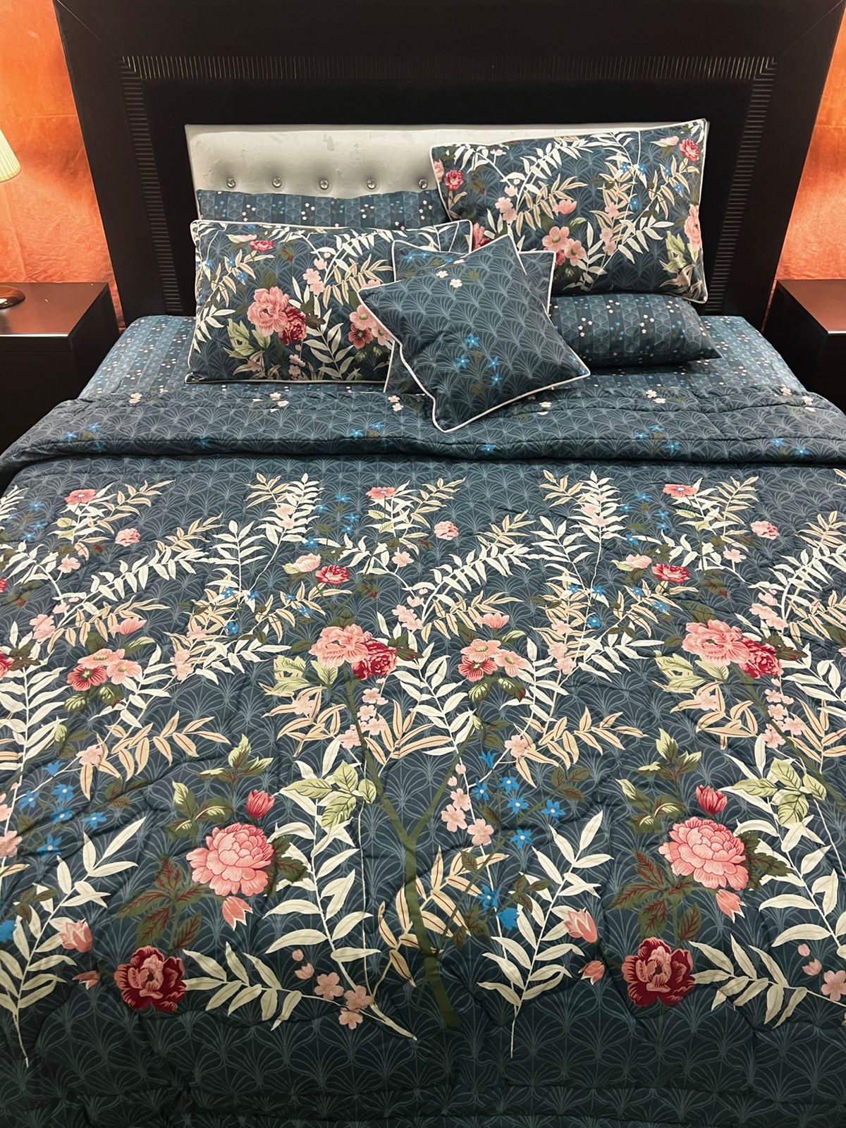 IV649 Cotton Comforter Set - Light Filling