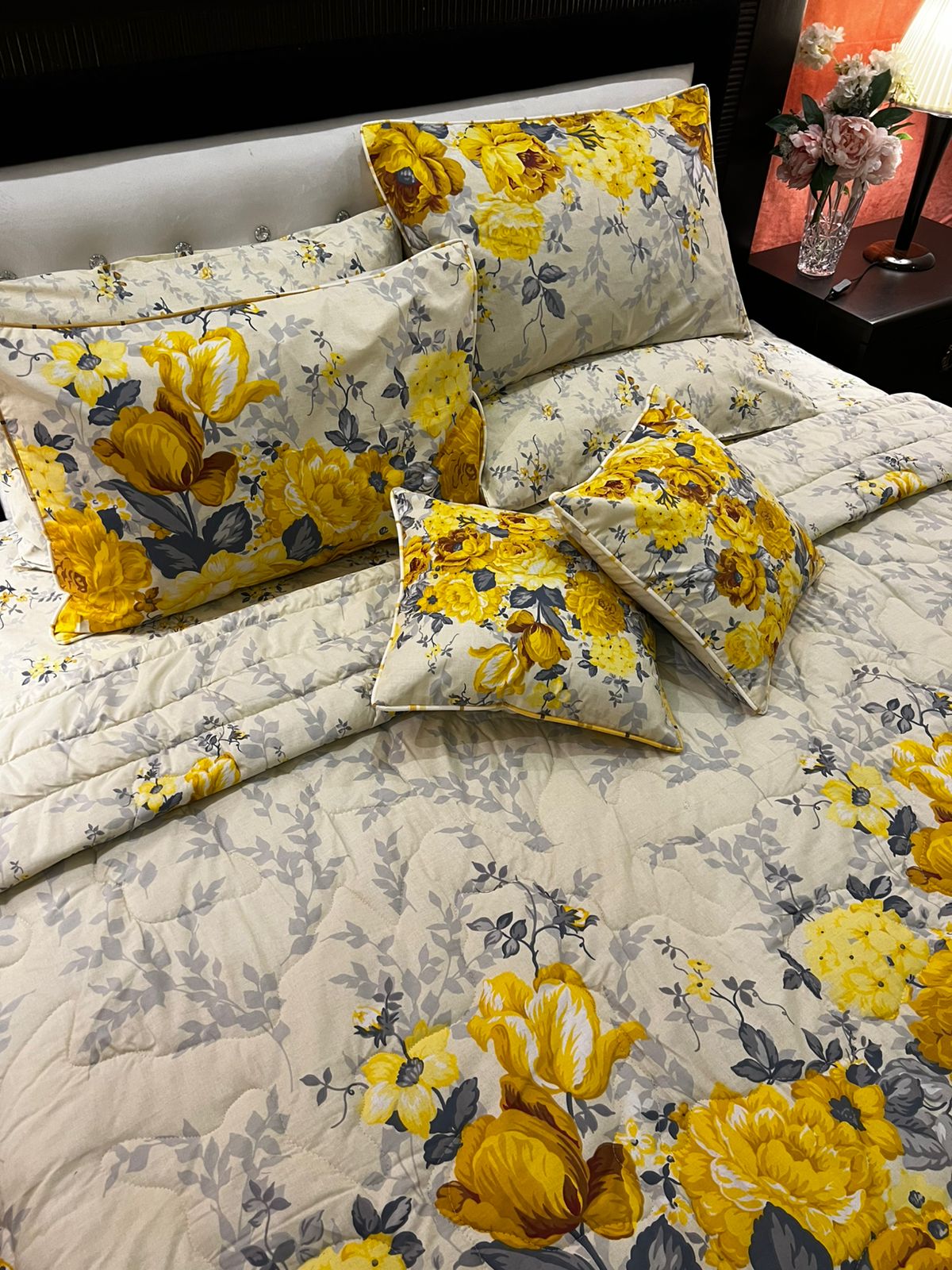 IV679 Cotton Comforter Set - Light Filling