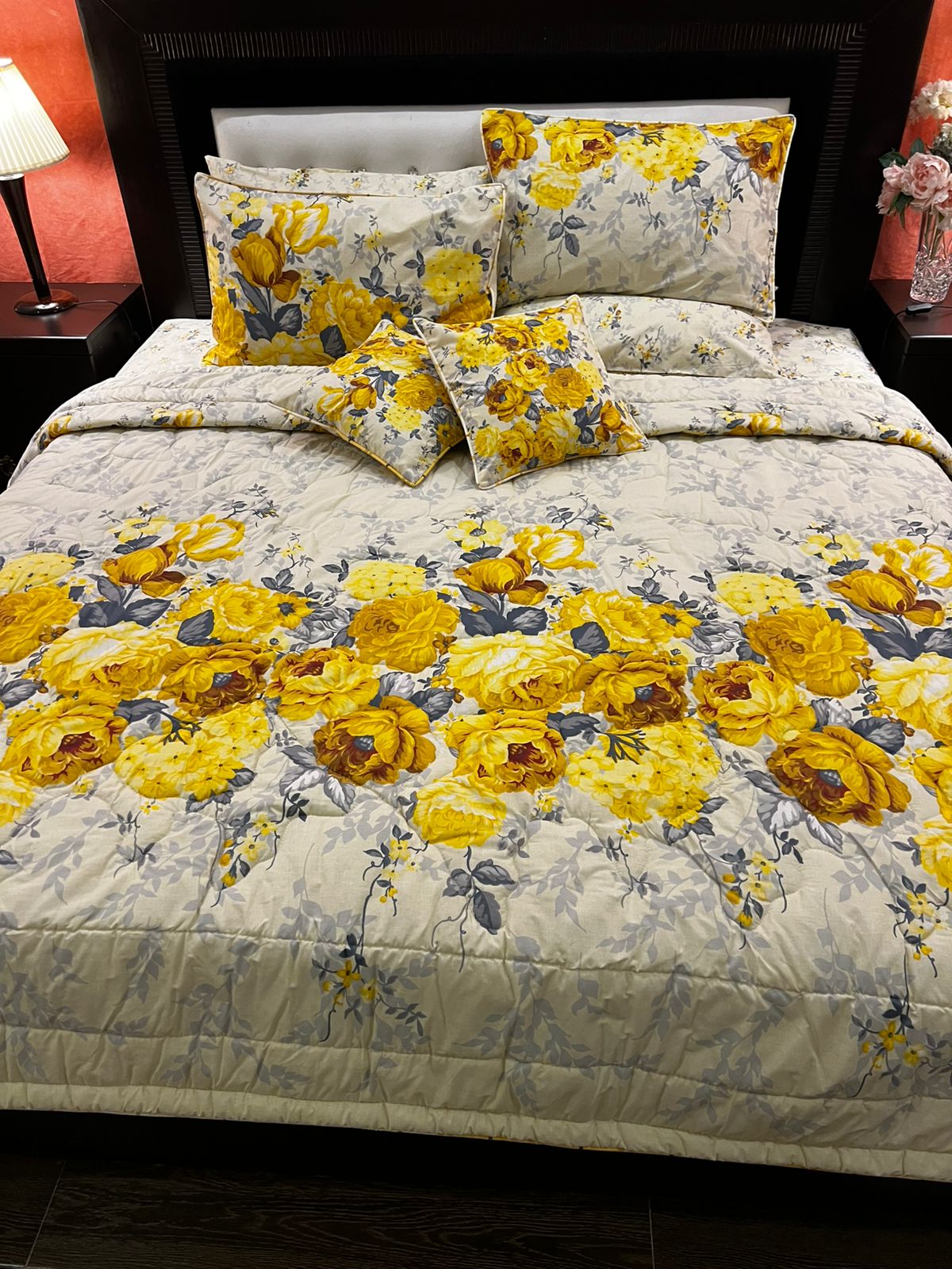 IV679 Cotton Comforter Set - Light Filling
