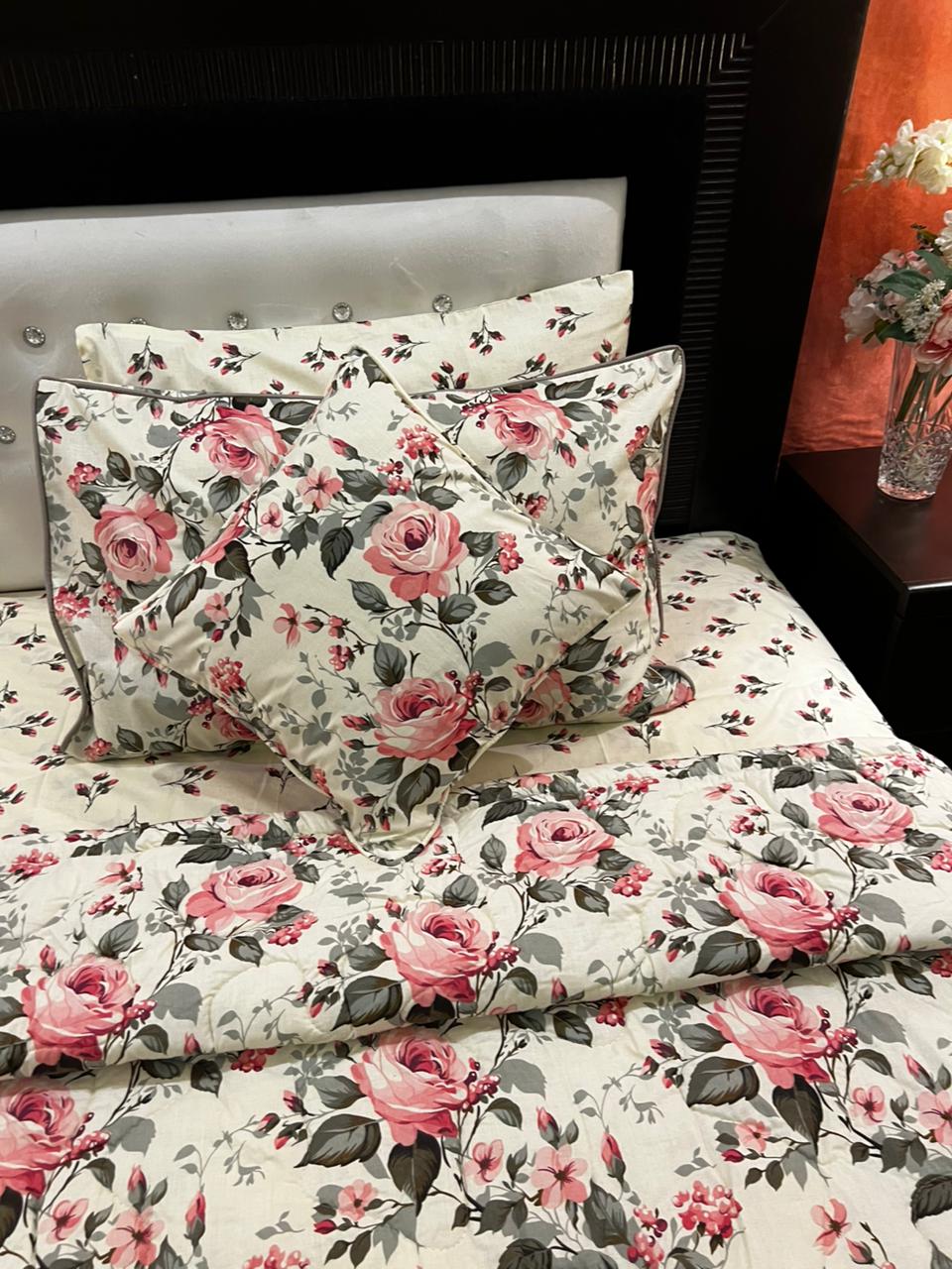 IV675 Cotton Comforter Set - Light Filling
