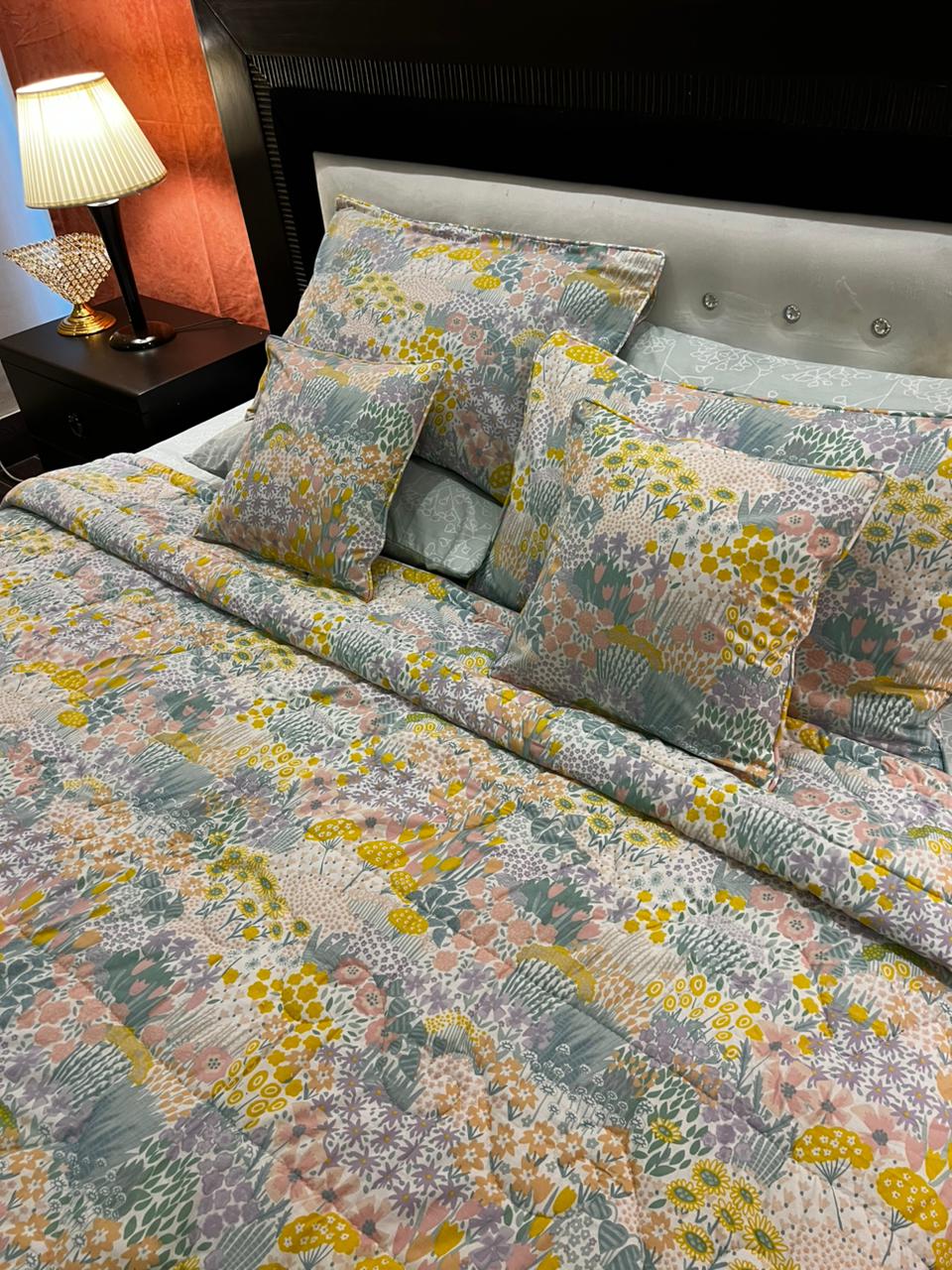 IV673 Cotton Comforter Set - Light Filling