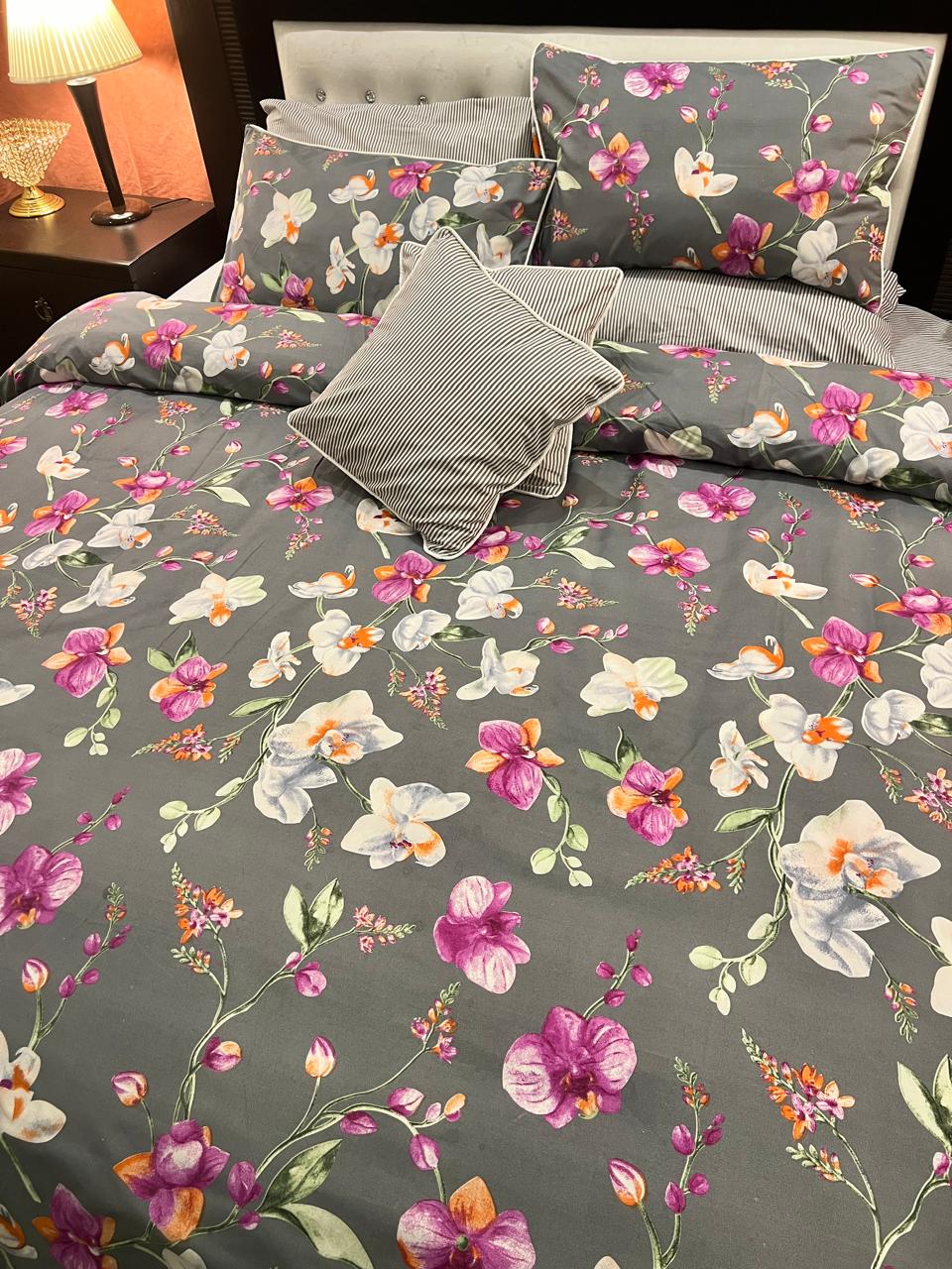 IV712 Cotton Duvet Cover Set - Without Filling