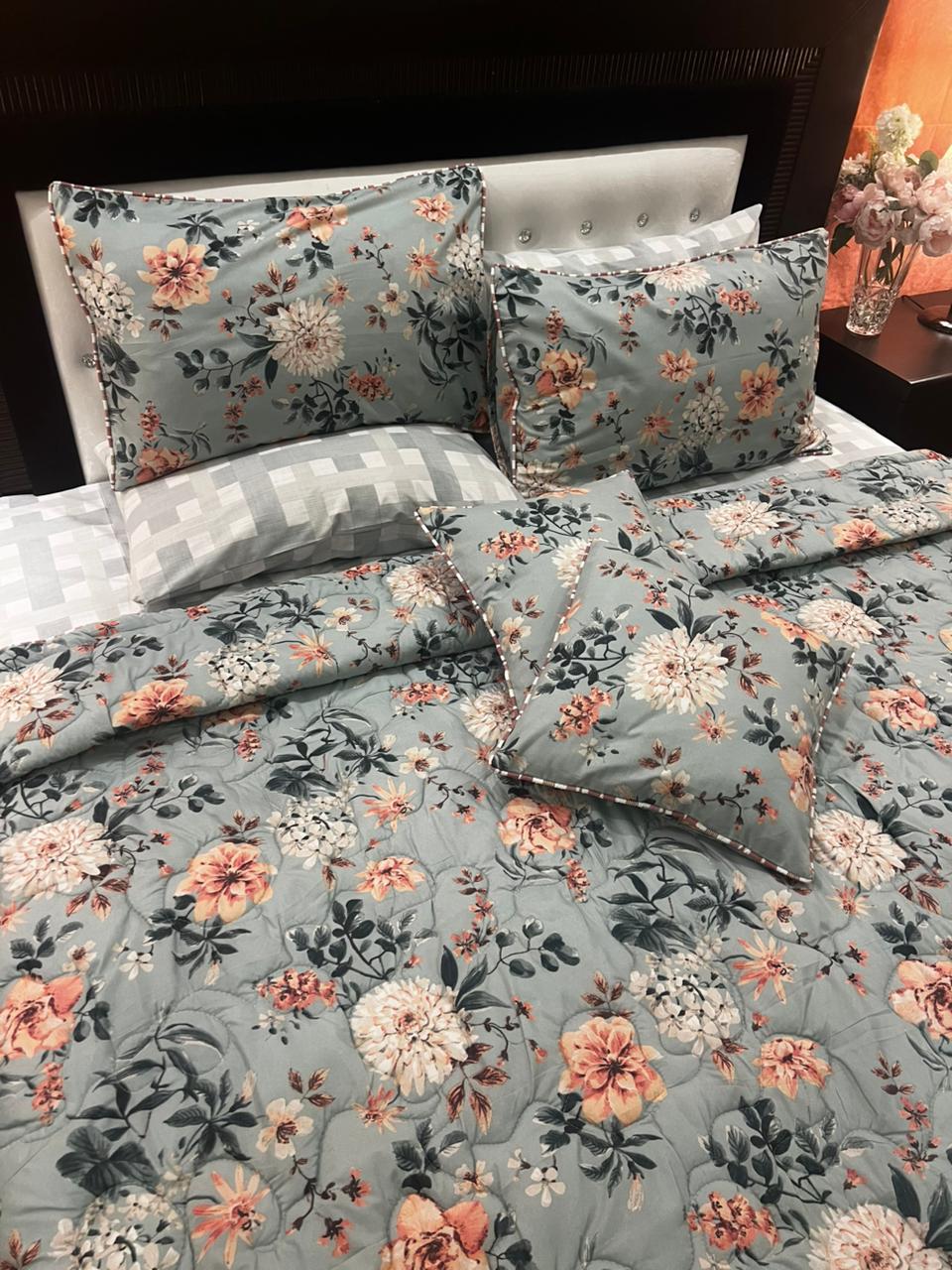 IV659 Cotton Comforter Set - Light Filling