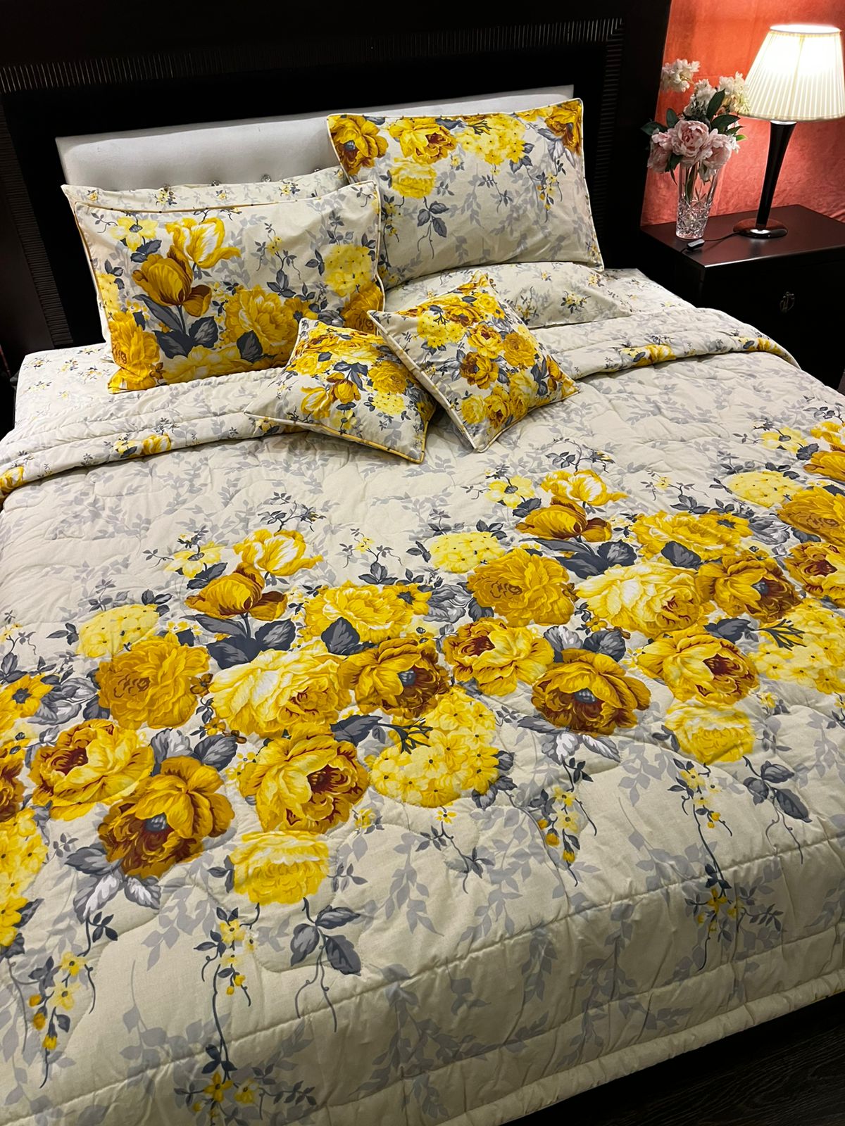 IV679 Cotton Comforter Set - Light Filling