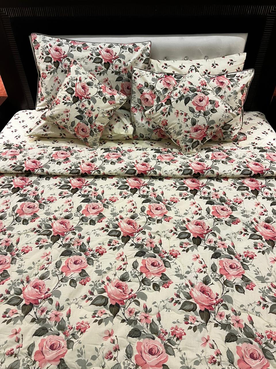 IV675 Cotton Comforter Set - Light Filling