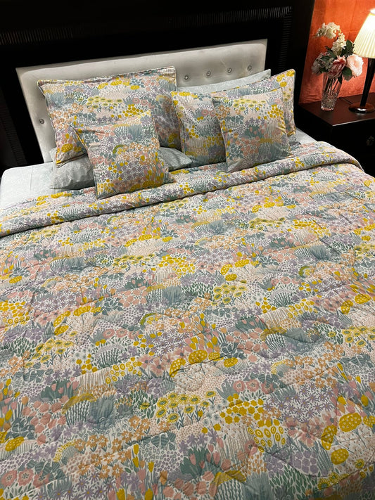 IV673 Cotton Comforter Set - Light Filling