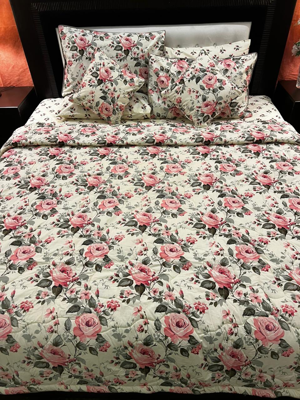 IV675 Cotton Comforter Set - Light Filling