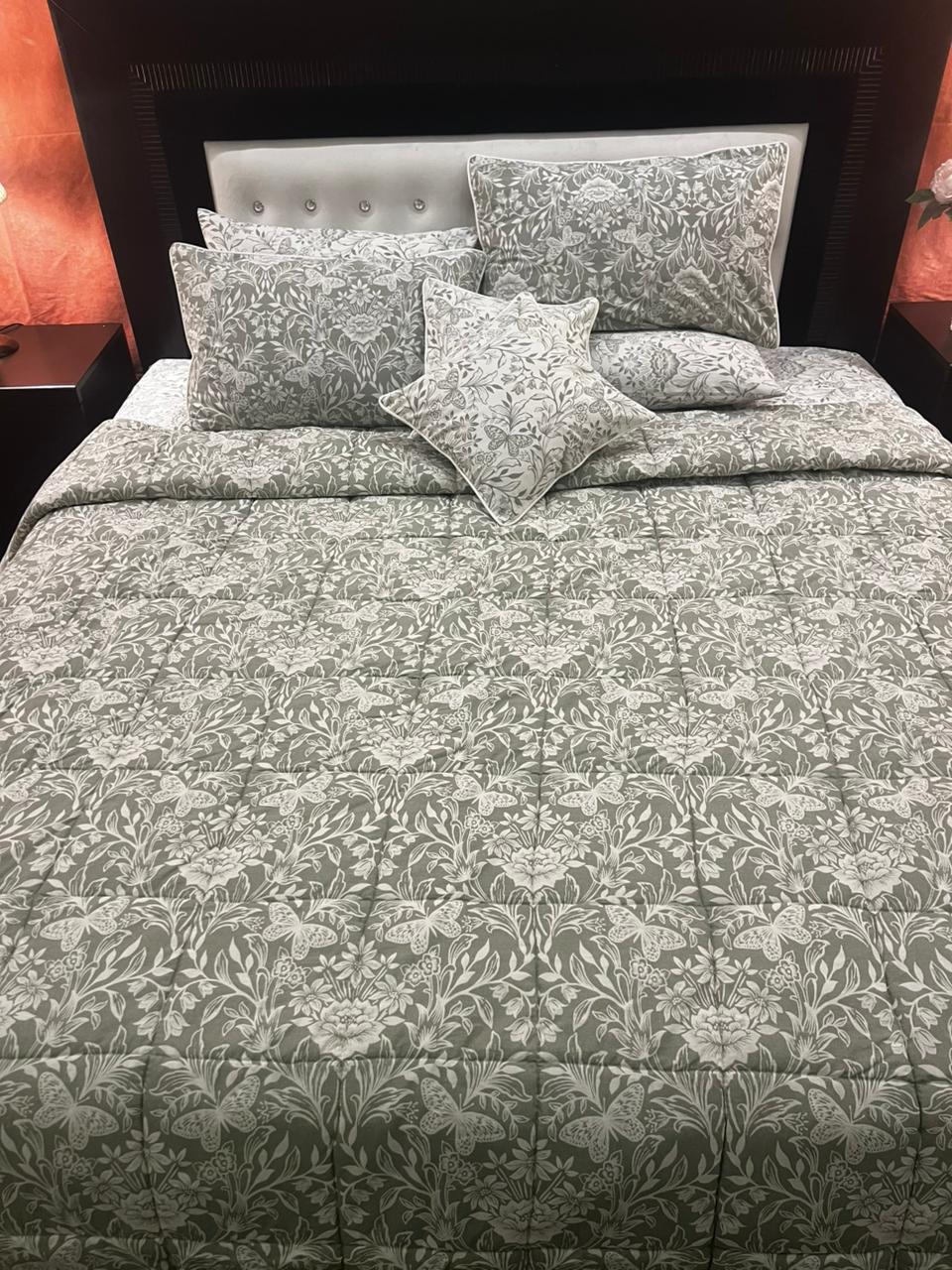 IV654 Cotton Comforter Set - Light Filling