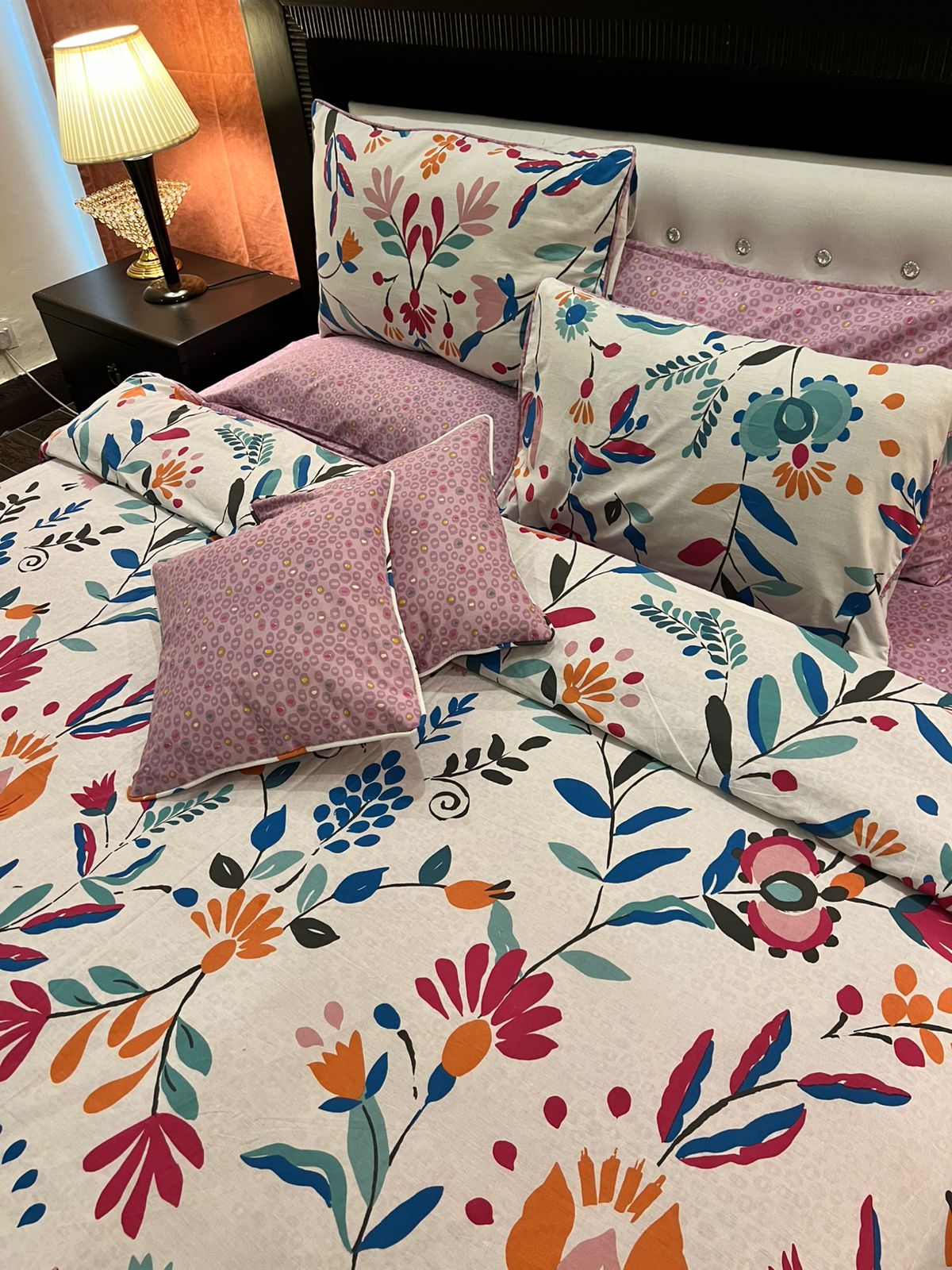 IV694 Cotton Comforter Set - Light Filling