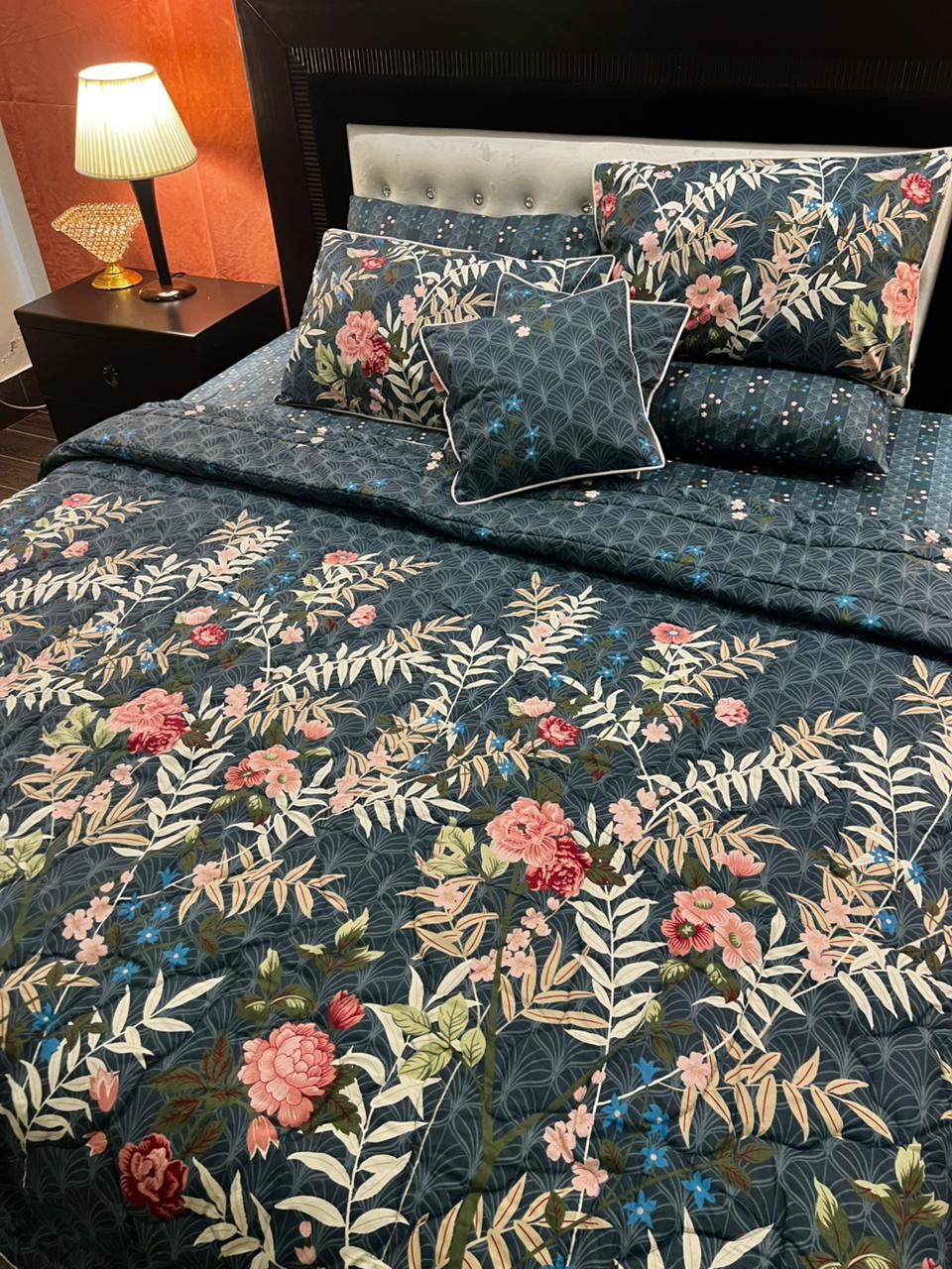 IV649 Cotton Comforter Set - Light Filling