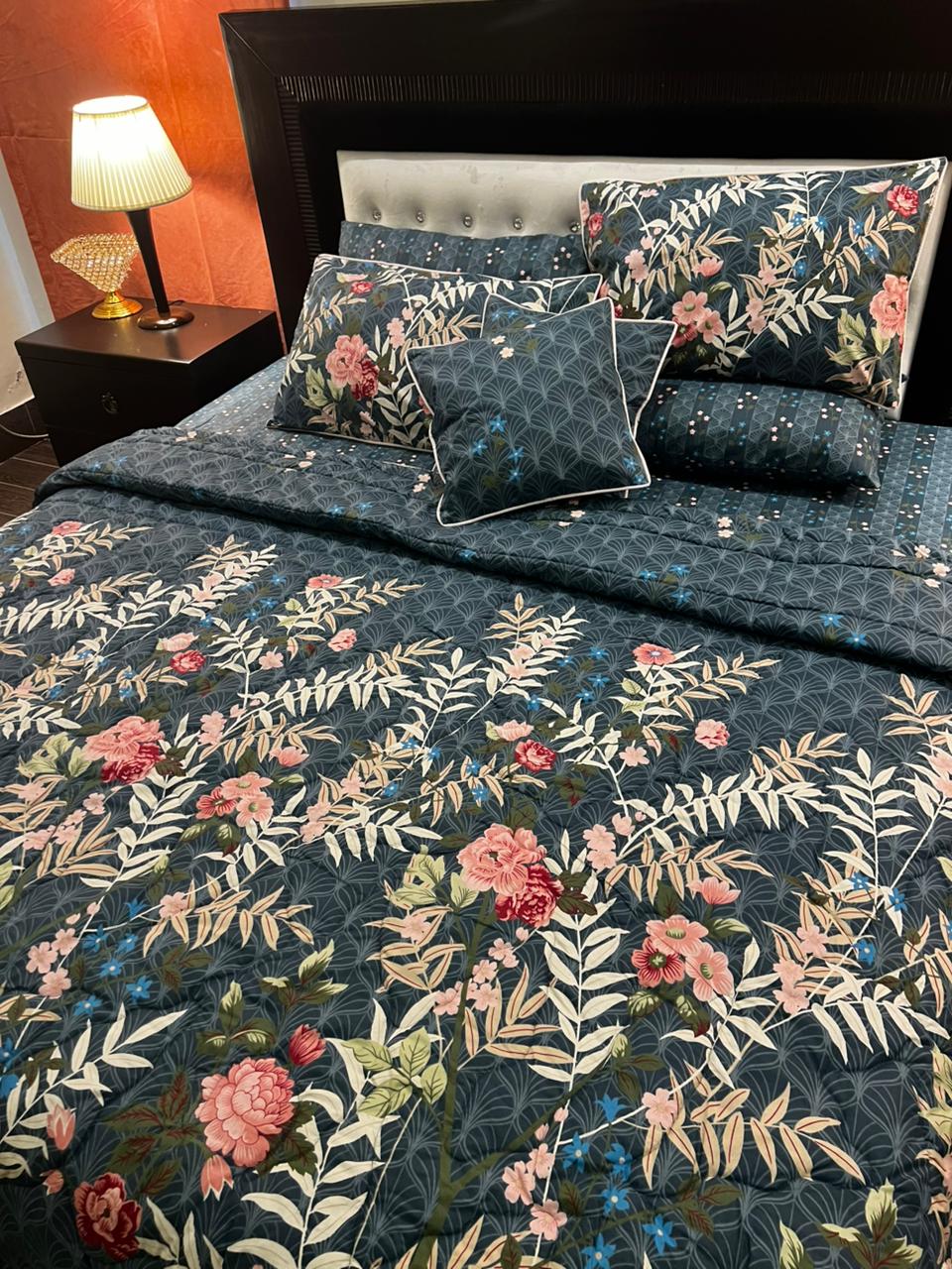 IV649 Cotton Comforter Set - Light Filling