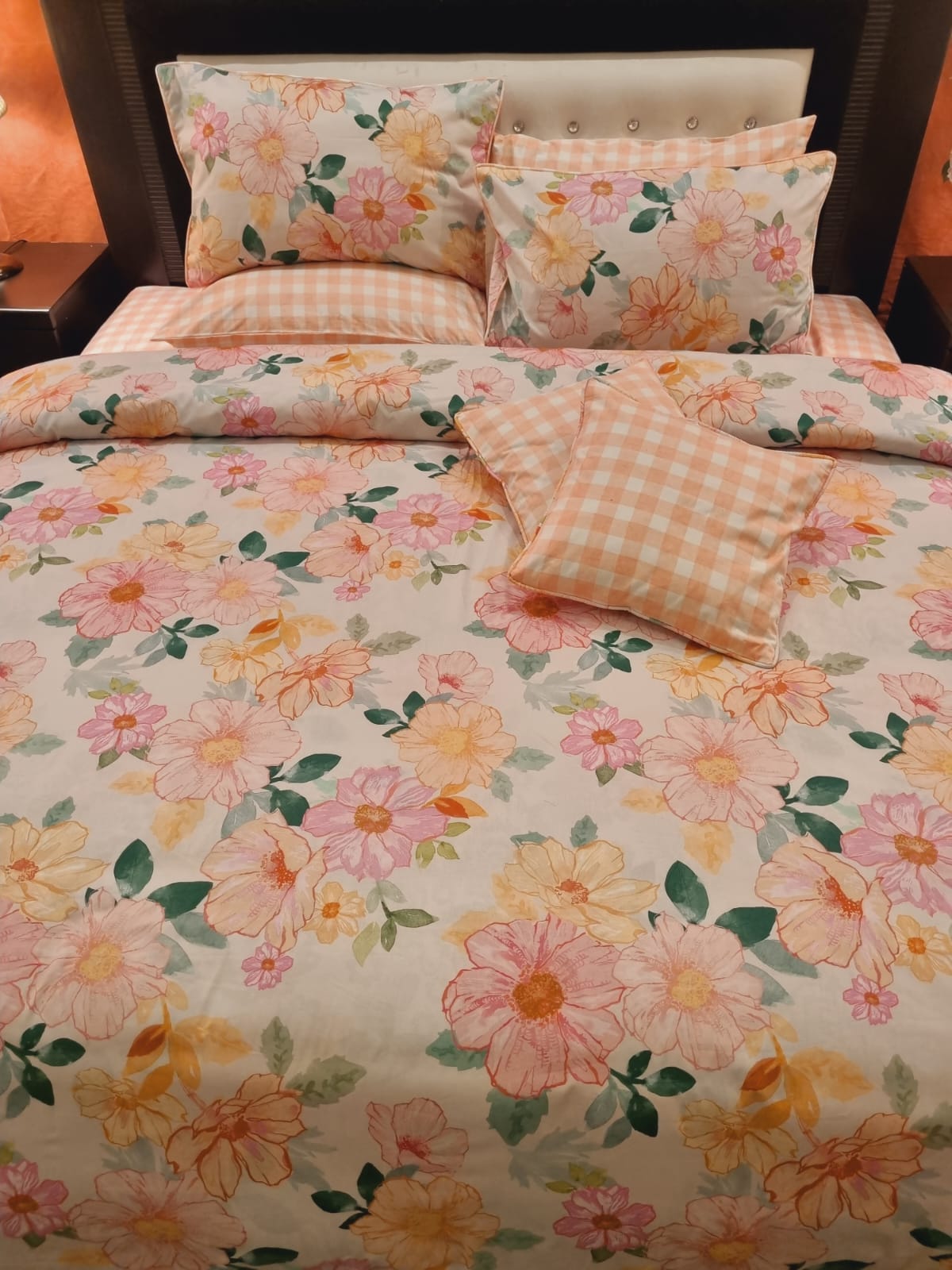 IV692 Percale Cotton Duvet Cover Set - Without Filling